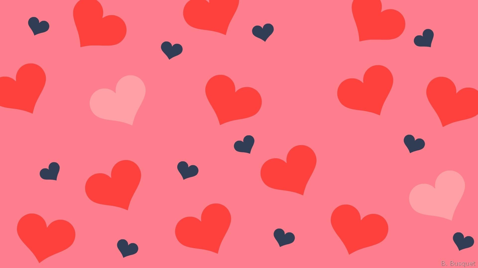 1920x1080 Hearts Wallpaper background picture