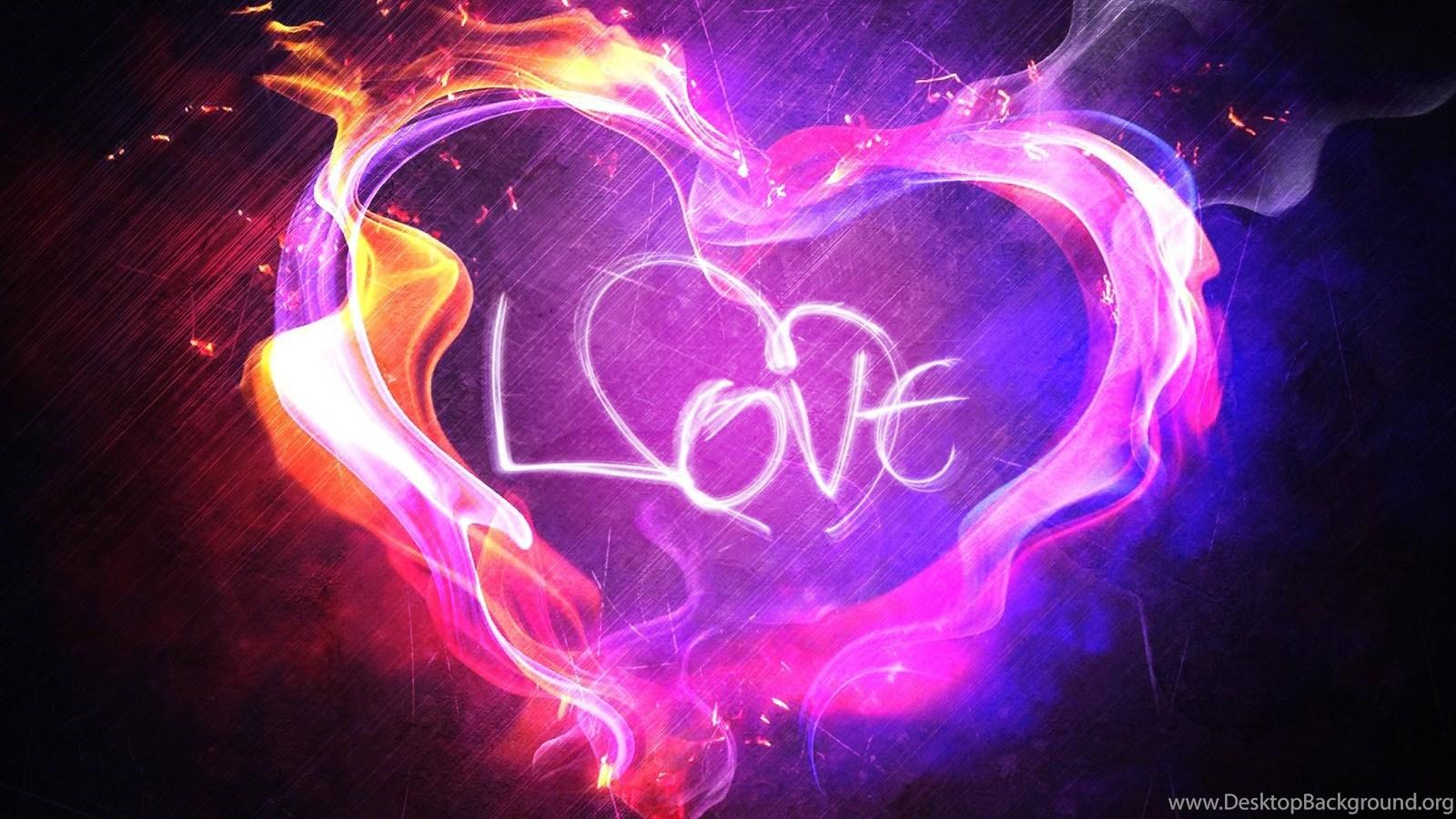 1600x900 Neon Heart Desktop Wallpaper : Art Wallpaper Ngantukan.com Desktop Background