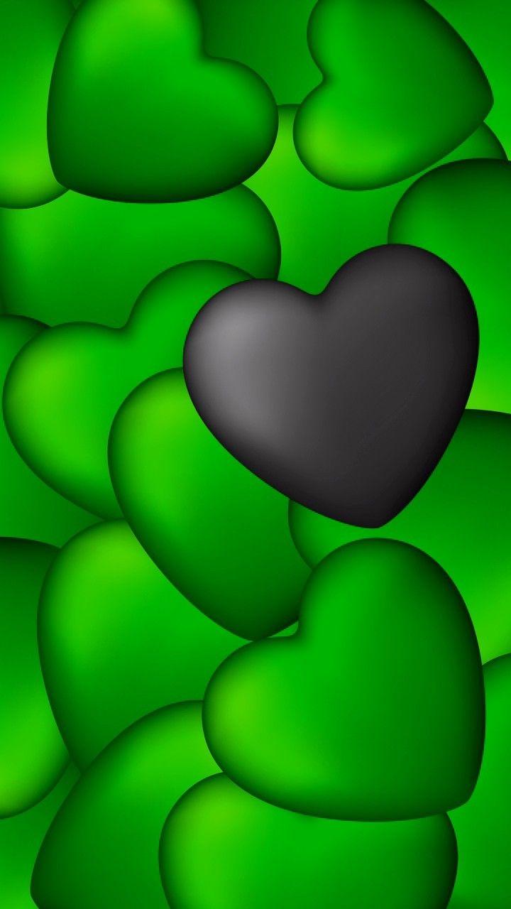 Green Heart Wallpapers Top Free Green Heart Backgrounds WallpaperAccess