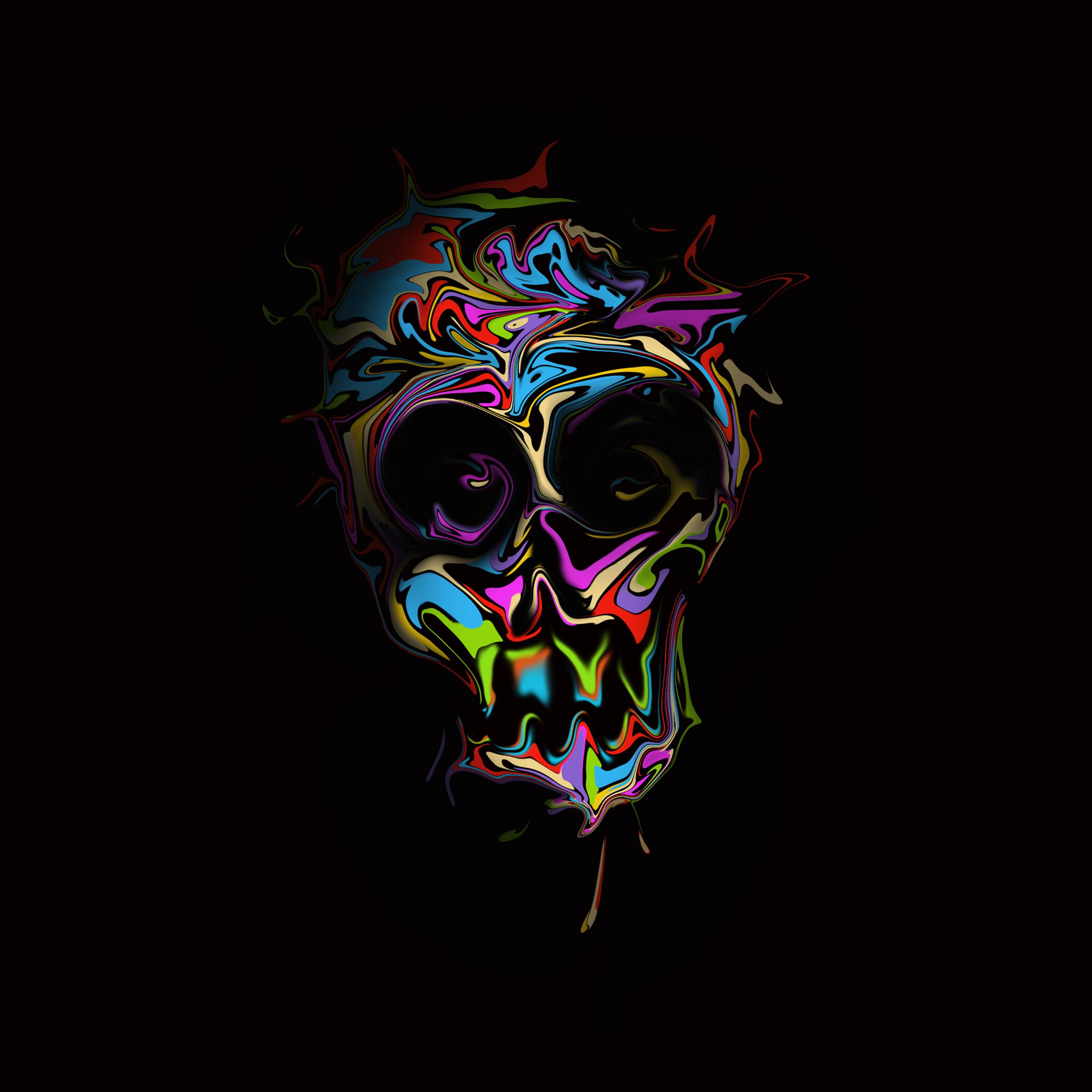 2932x2932 Colorful Skull Art iPad Pro Retina Display Wallpaper, HD Artist 4K Wallpaper, Image, Photo and Background