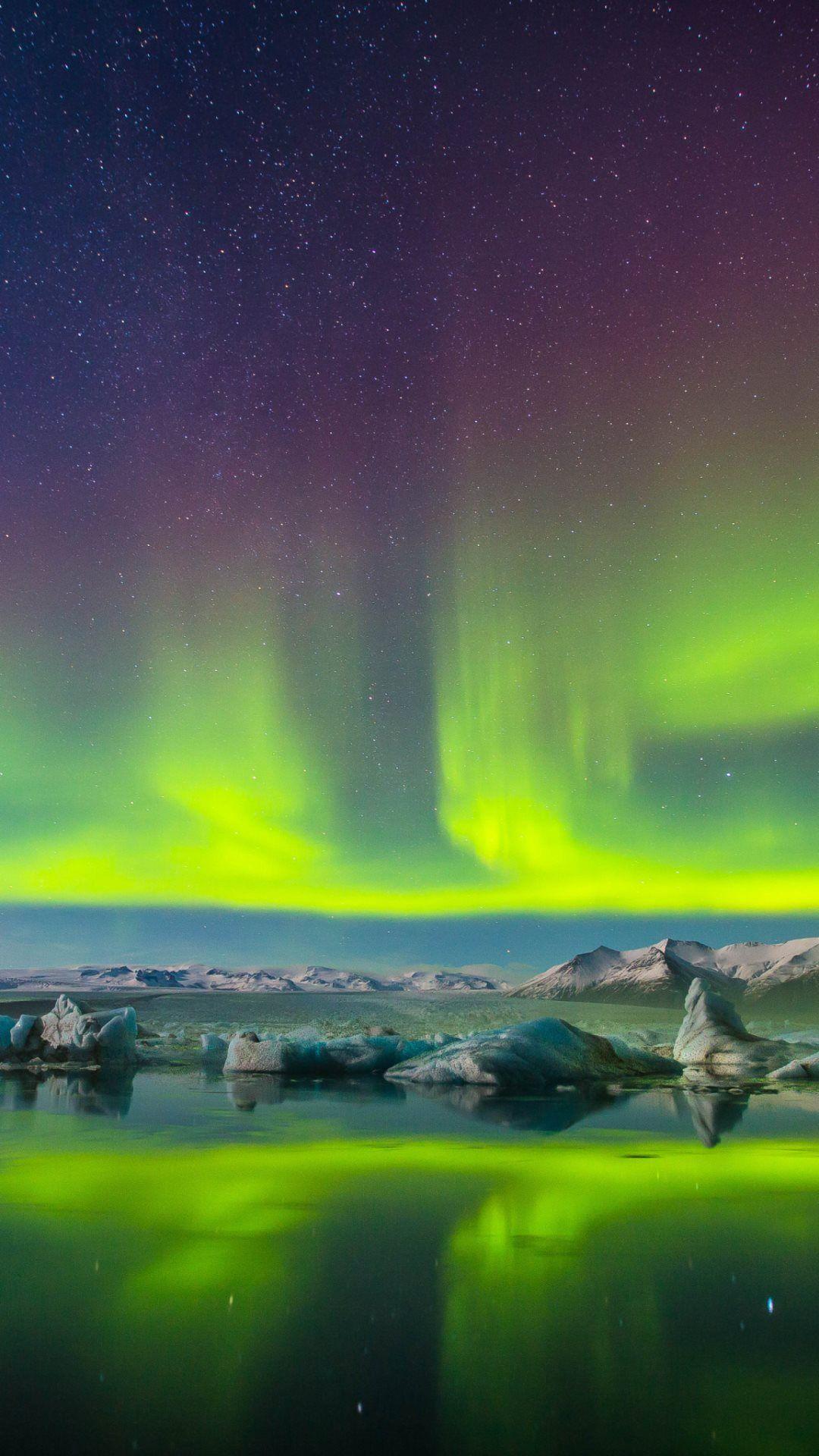 1080x1920 Aurora Borealis HD Wallpaper for Mobile