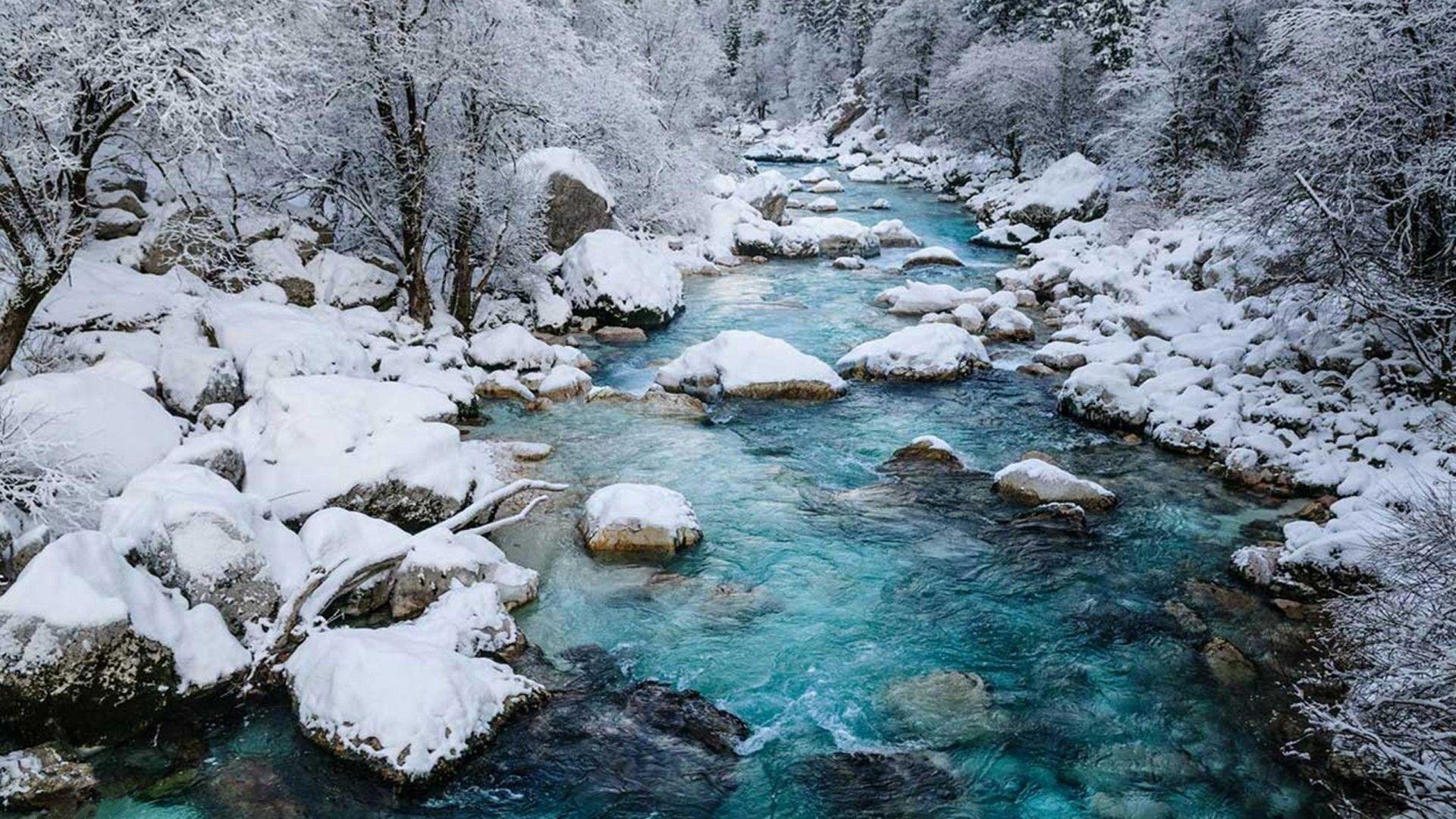 1920x1080 Soca River In Slovenia Photo Wallpaper HD :