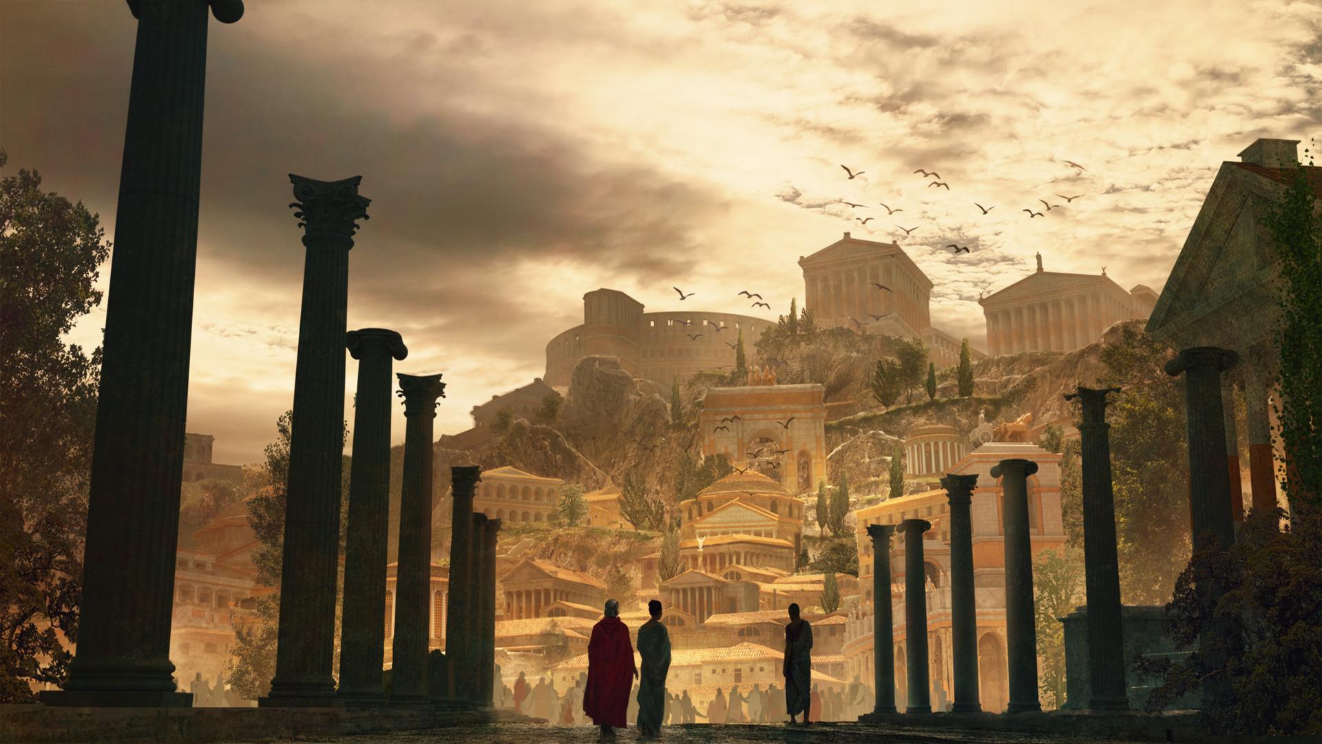 1920x1080 Title Roman Empire Fantasy City Rome Wallpaper Romana HD Wallpaper