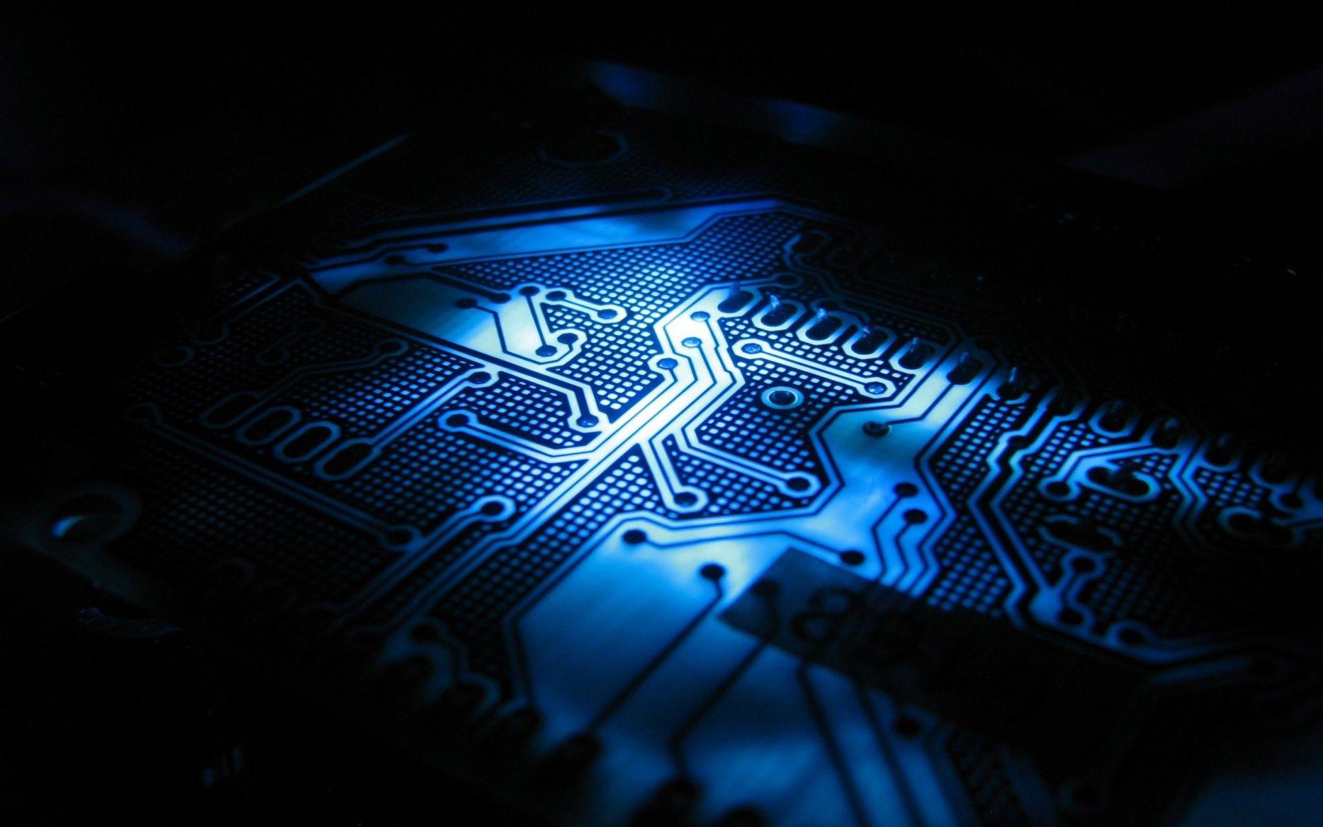 1920x1200 Blue Electronic Wallpaper