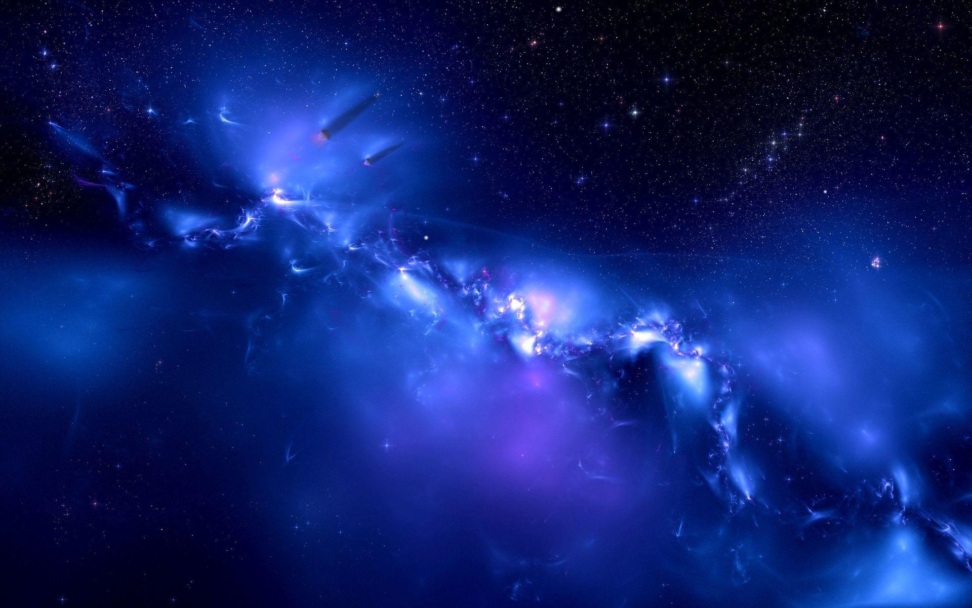 1920x1200 Blue Space Wallpaper HD