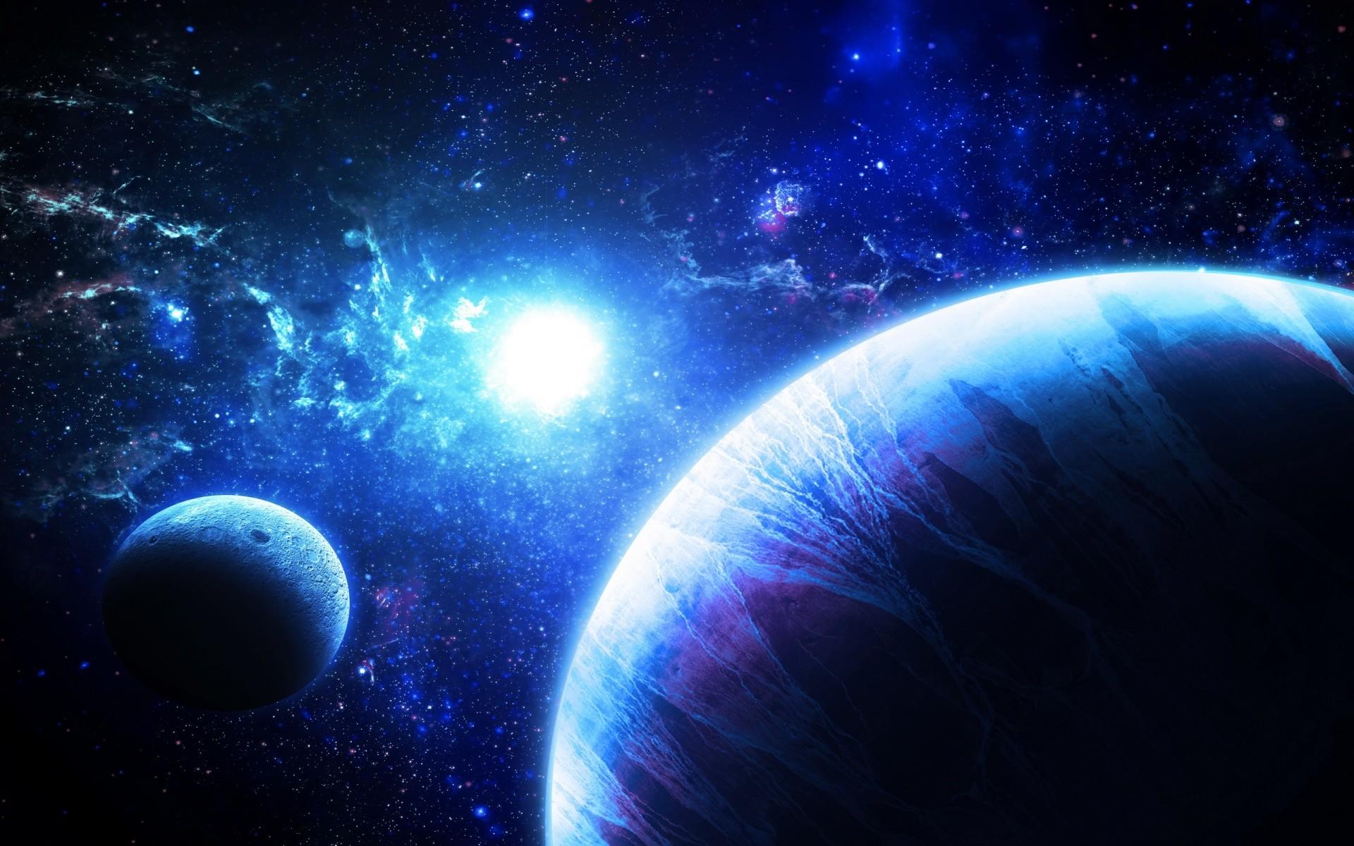 1920x1200 Blue Space Background Wallpaper and HD Background free download on PicGaGa