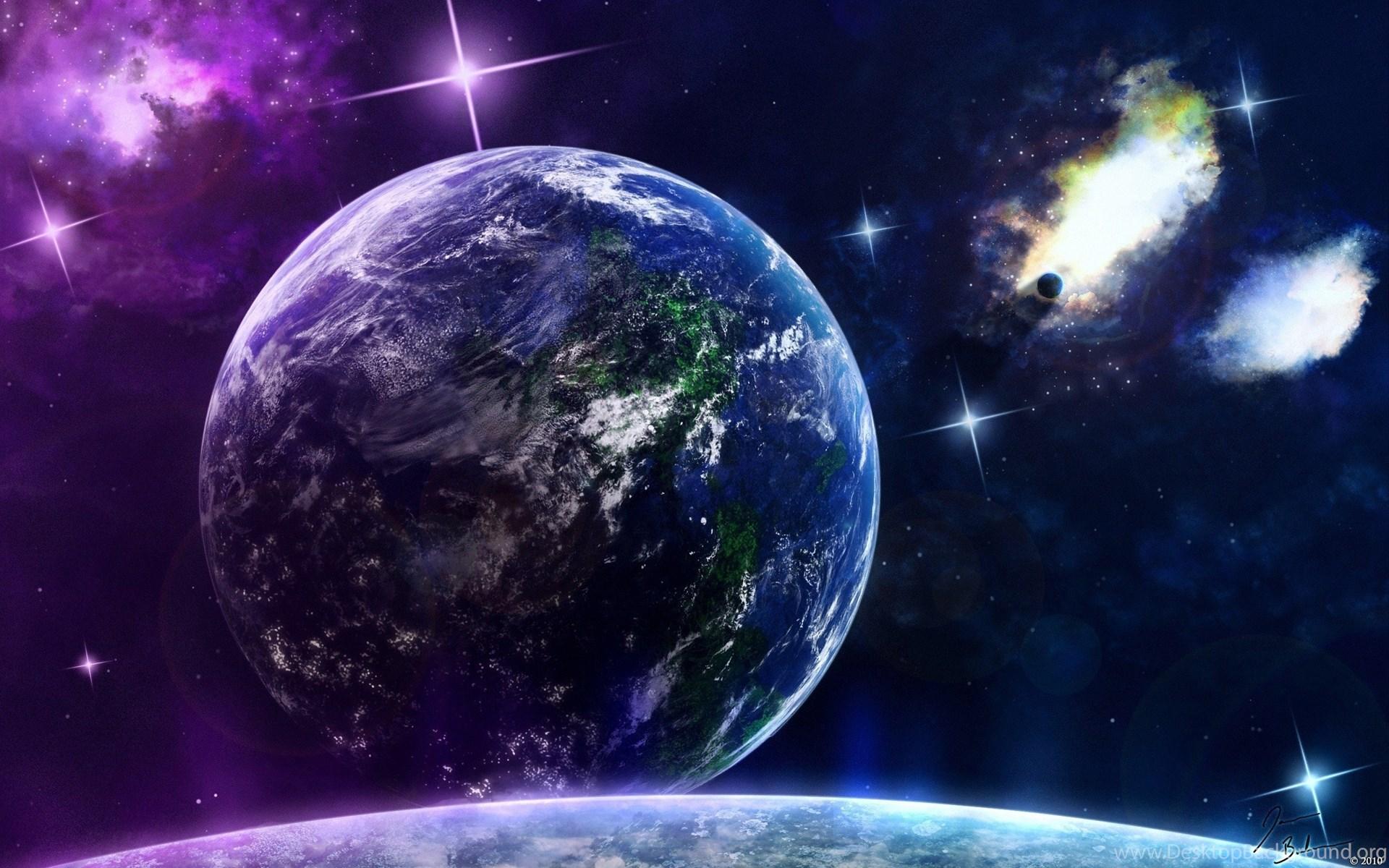 1920x1200 Awesome Blue Space Wallpaper Desktop Background
