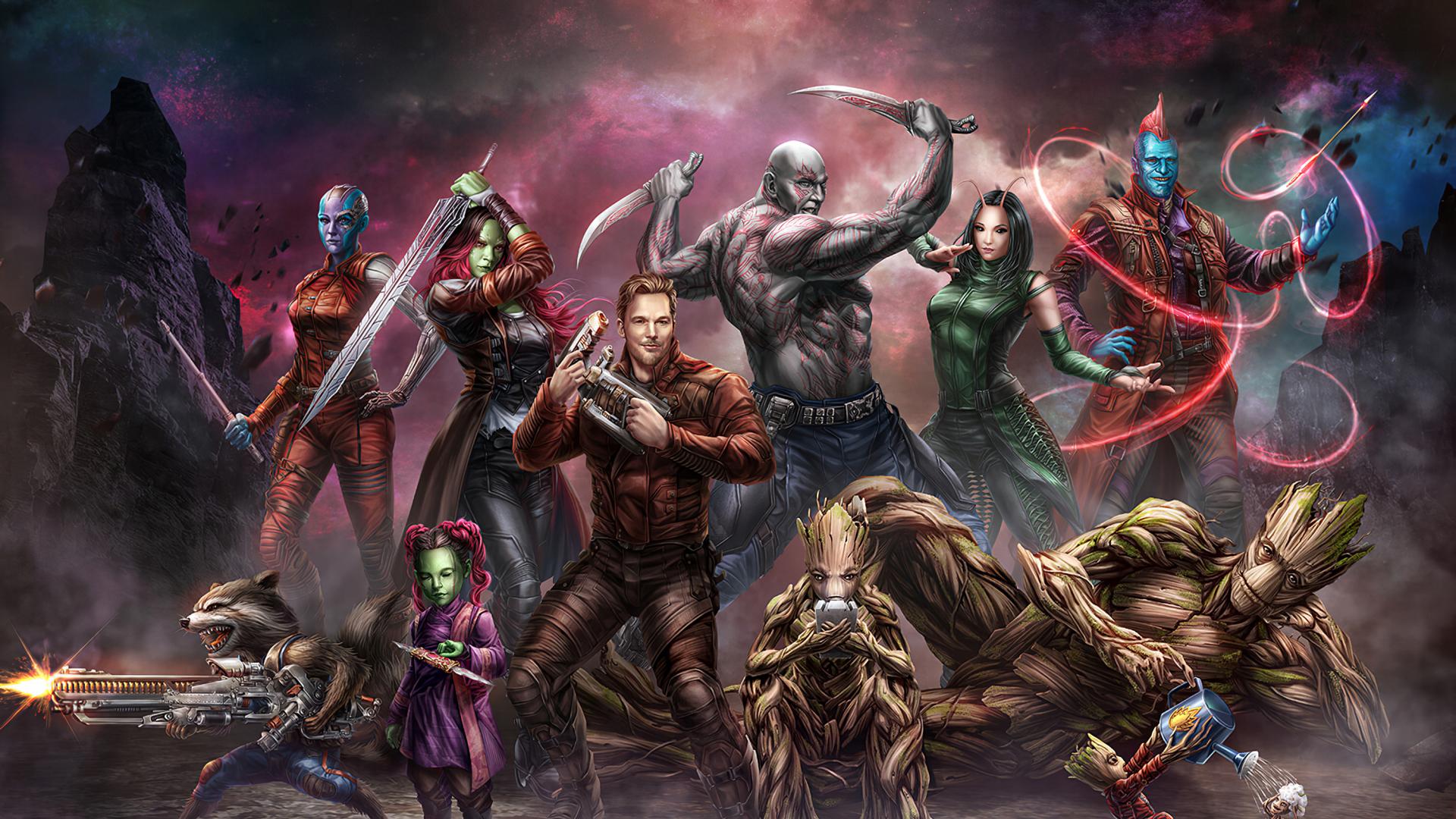 1920x1080 guardians of the galaxy wallpaper, action adventure game, demon, cg artwork, pc game, mythology, fictional character, adventure game, games, supernatural creature, strategy video game
