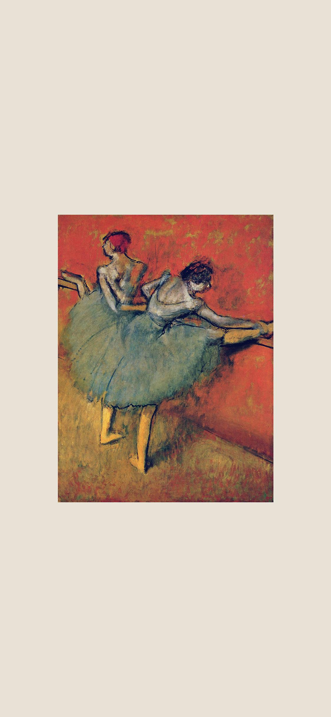 1125x2436 iPhoneXpapers degas ballerina art classic