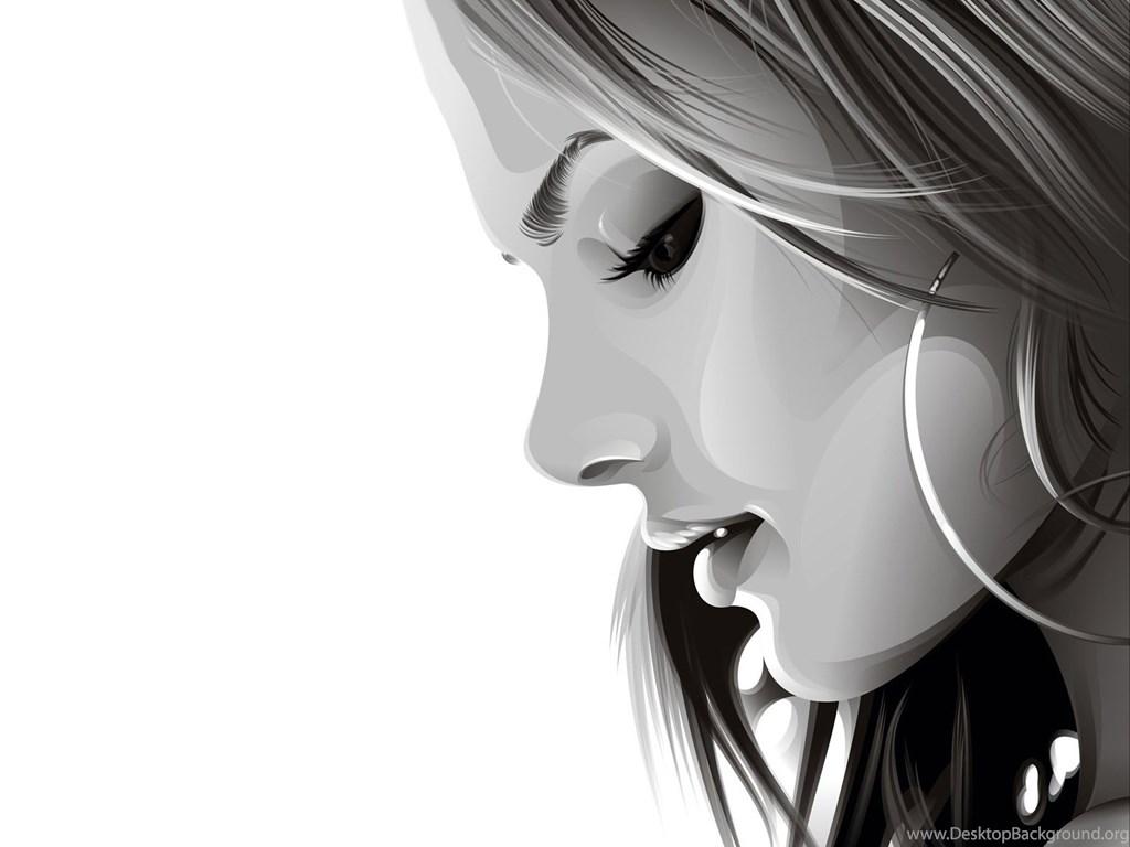 1024x768 Fashion Women Wallpaper 5407 Fashion Women Cartoon Illustration Desktop Background