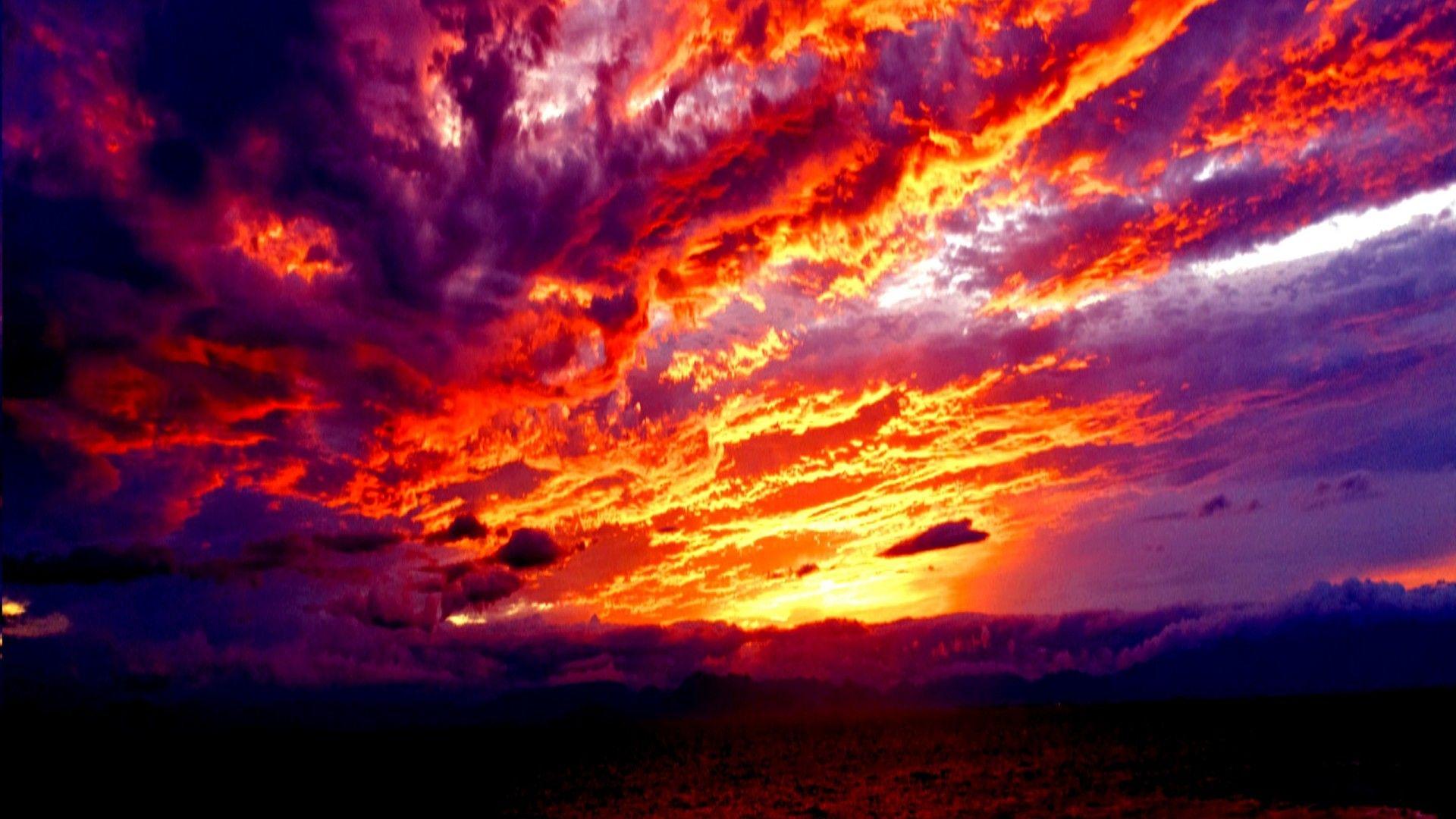 1920x1080 Magical Sunset Wide Wallpaper 508090 :
