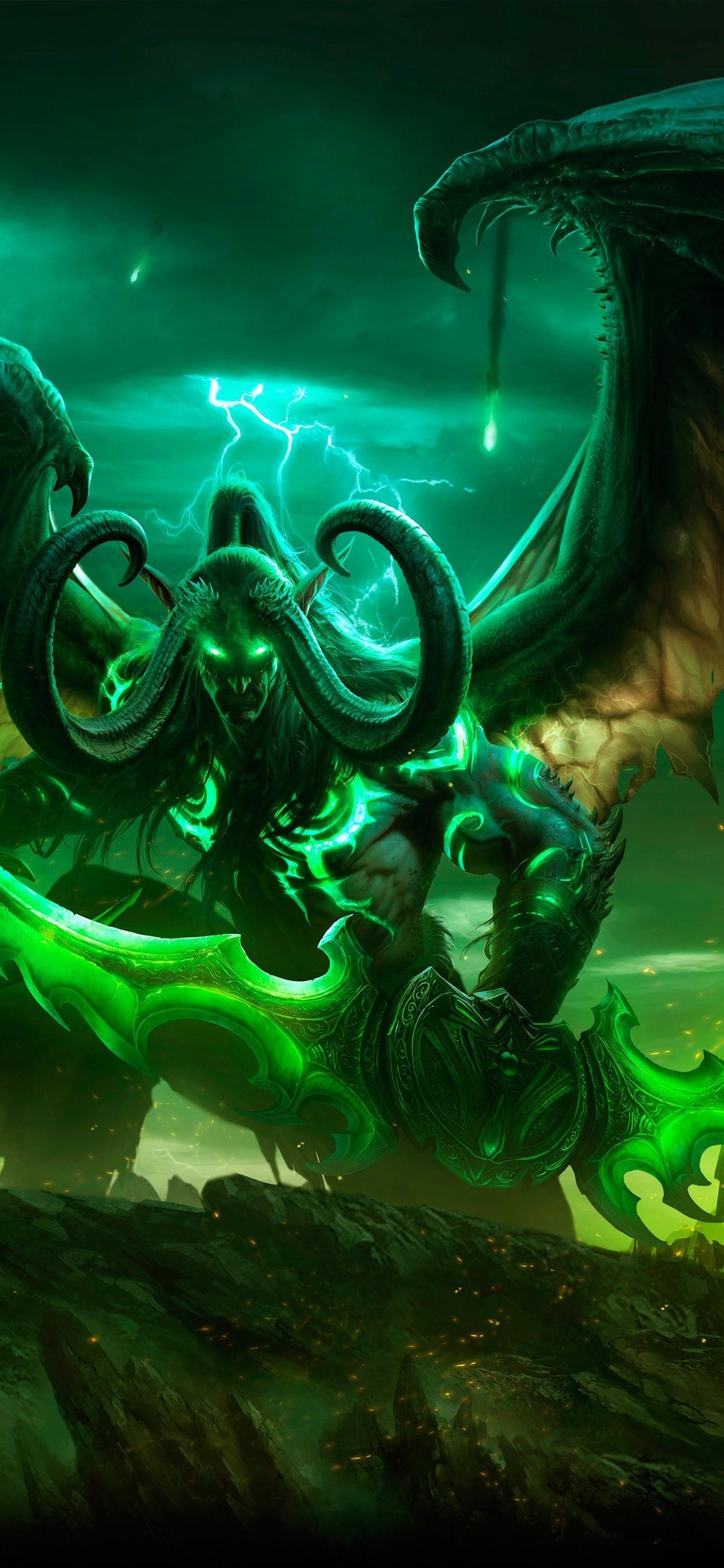 1242x2688 World Of Warcraft, Horns, Wings, Game Art Picture 1242x2688 IPhone 11 Pro XS Max Wallpaper, Background, Picture, Image