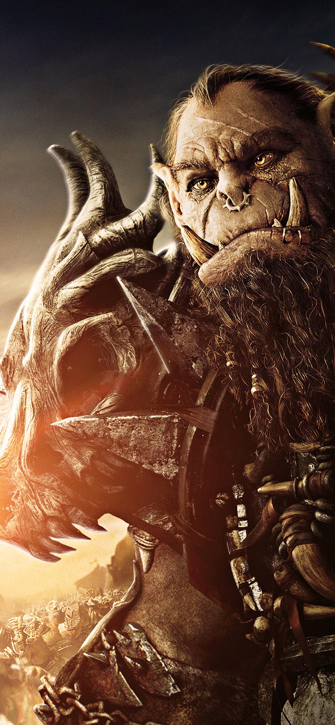 1125x2436 iPhone X wallpaper. warcraft movie film poster game art illustration