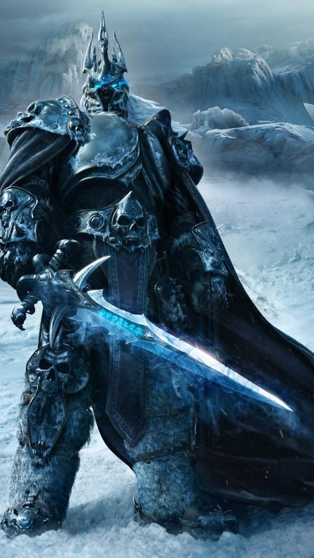 1080x1920 Lich King. World of Warcraft