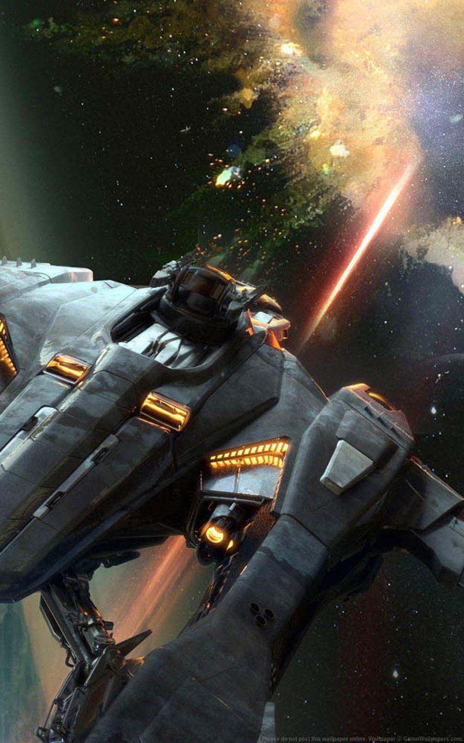 950x1520 War Space Ship Citizen 4K Ultra HD Mobile Wallpaper