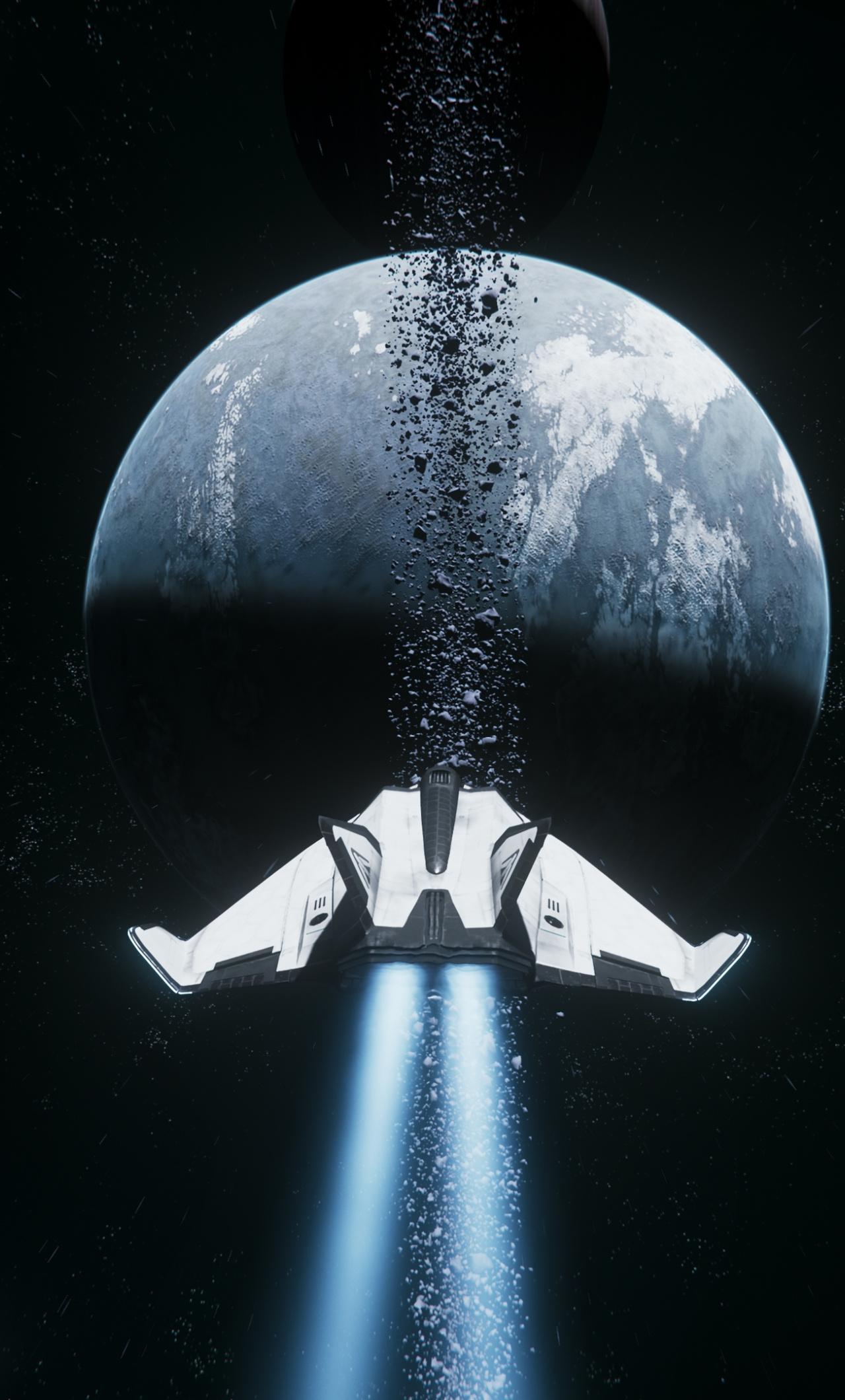 1280x2120 Download Star Citizen, planets and spacecraft, video game wallpaper, 1280x iPhone 6 Plus