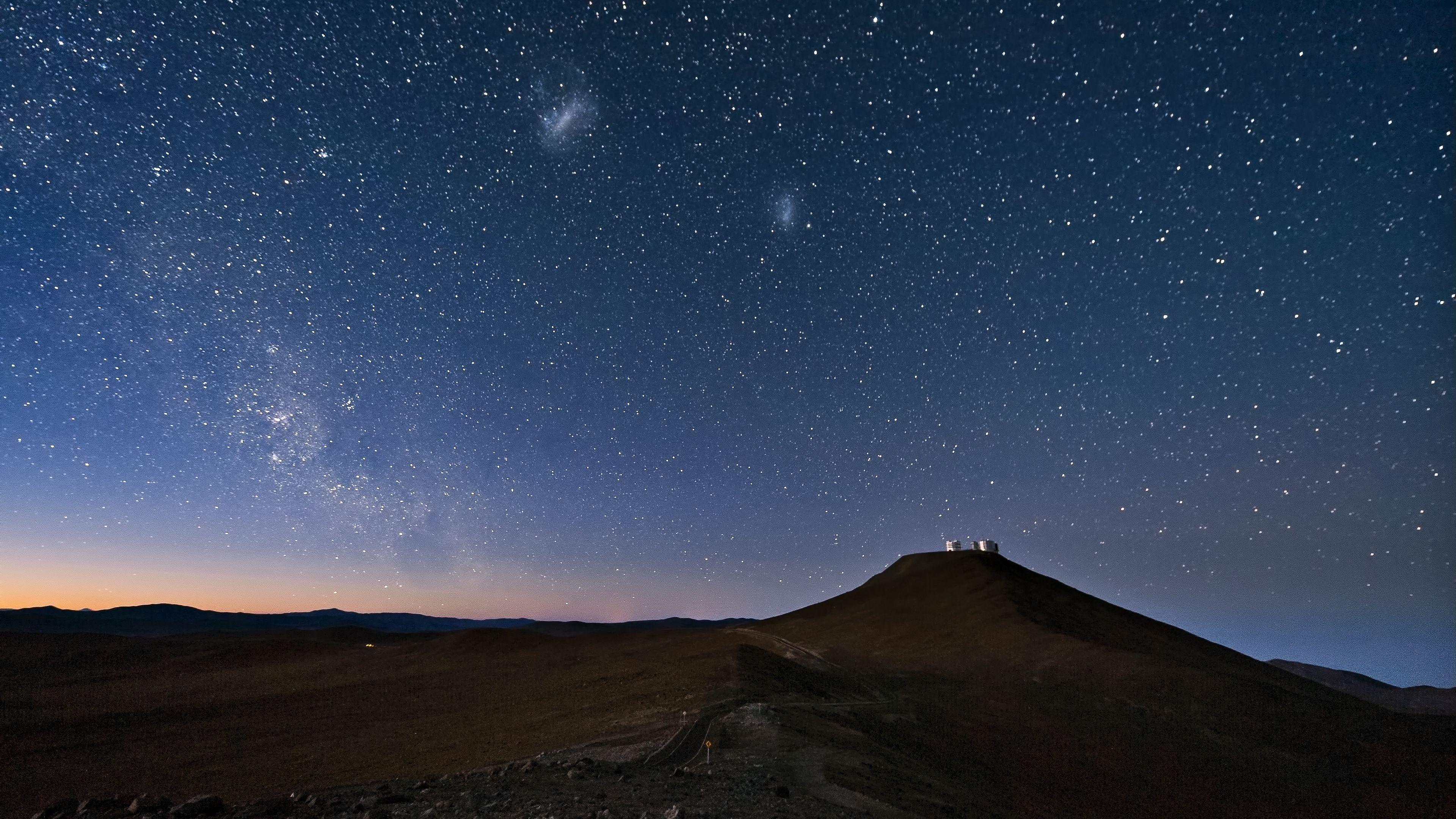 3840x2160 Download wallpaper 3840x2160 sky, constellations, night, desert