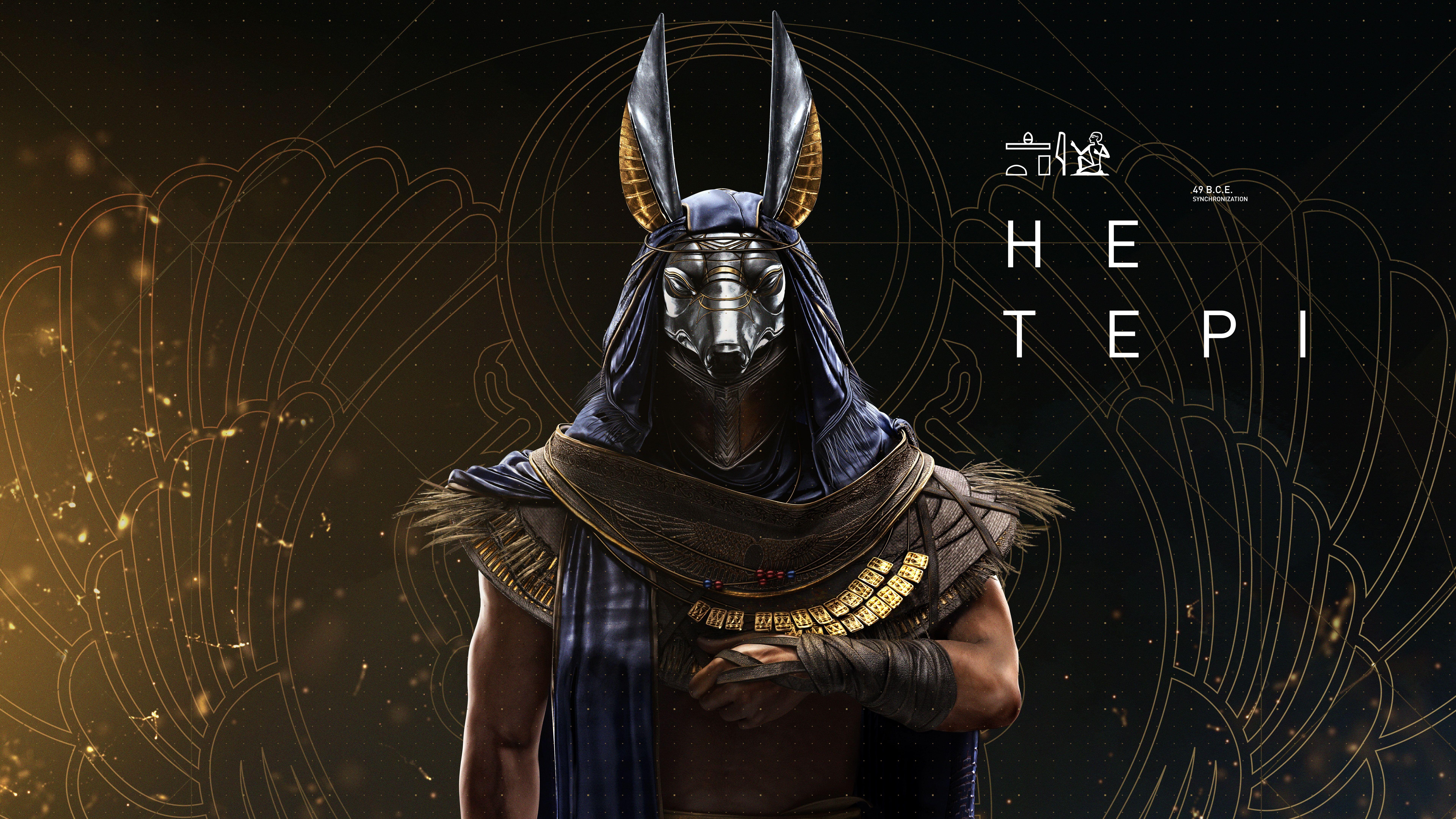 7680x4320 anubis Hetepi poster #Hetepi Assassin's Creed: Origins #HD K K # wallpaper #hdwallpaper #desktop. Assassins creed, Assassins creed origins, Anubis