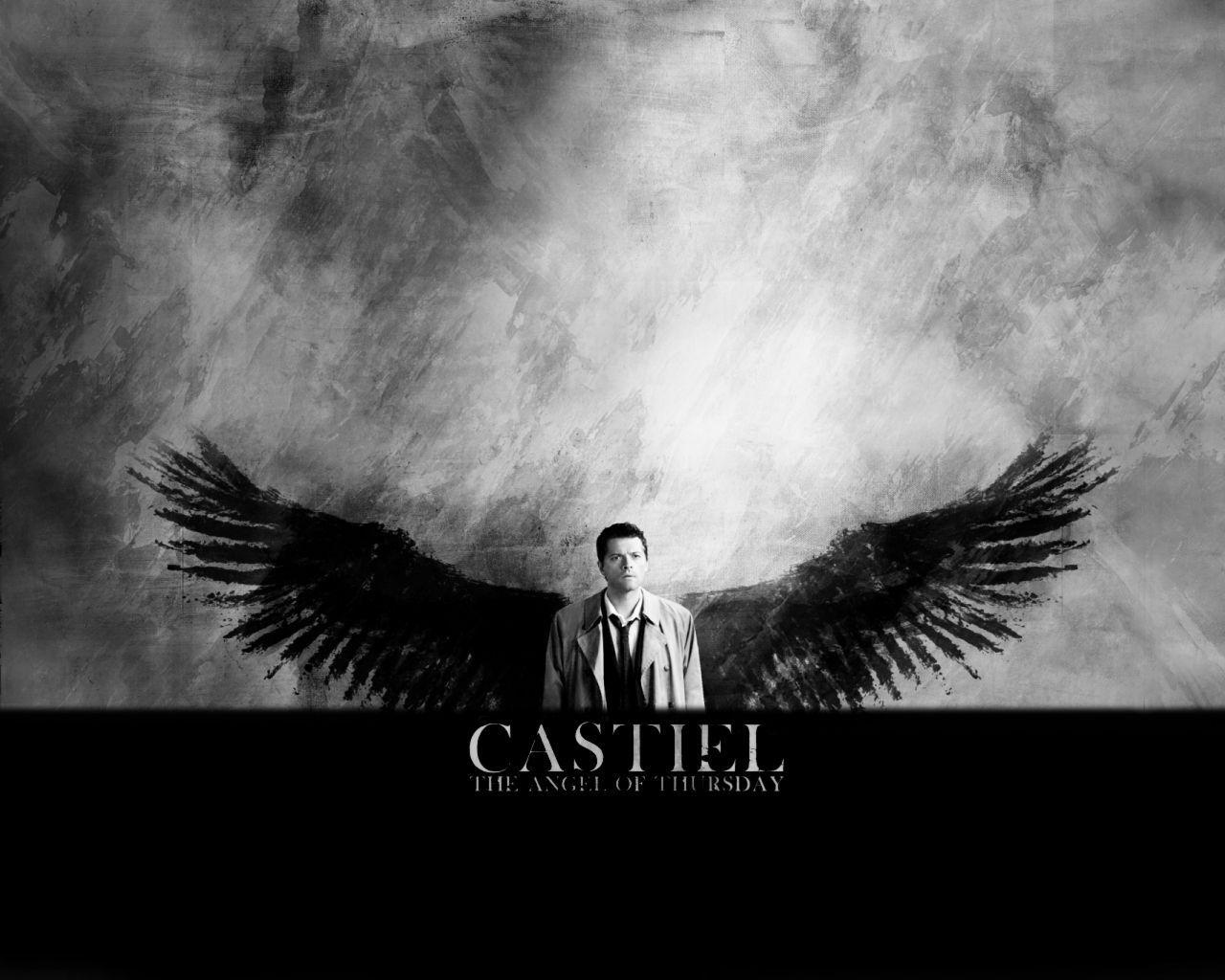 1280x1024 Supernatural Wallpaper Castiel