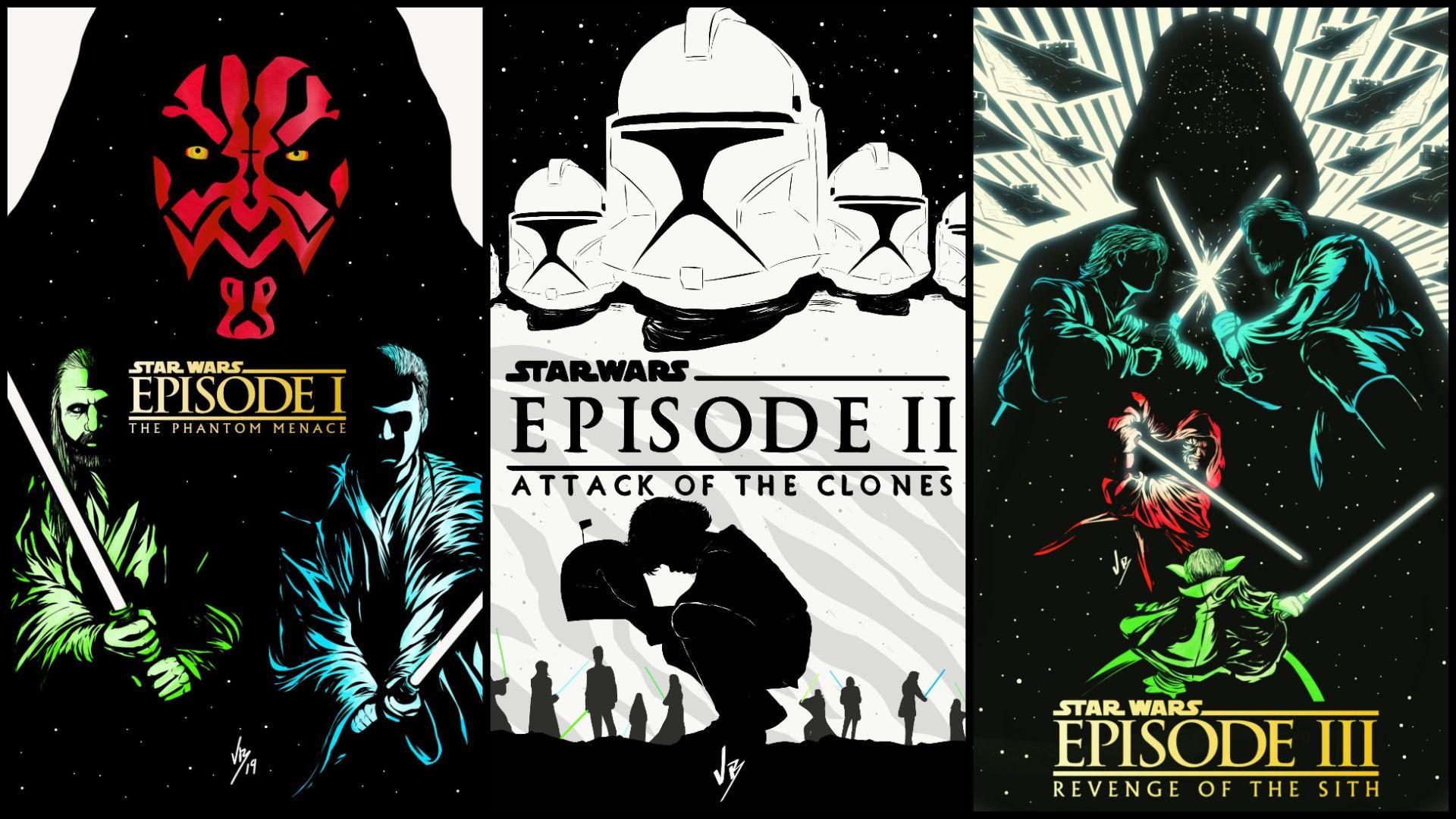 1920x1080 Star Wars Prequel Trilogy Art by Vicbwolf. Star wars characters wallpaper, Star wars illustration, Star wars wallpaper