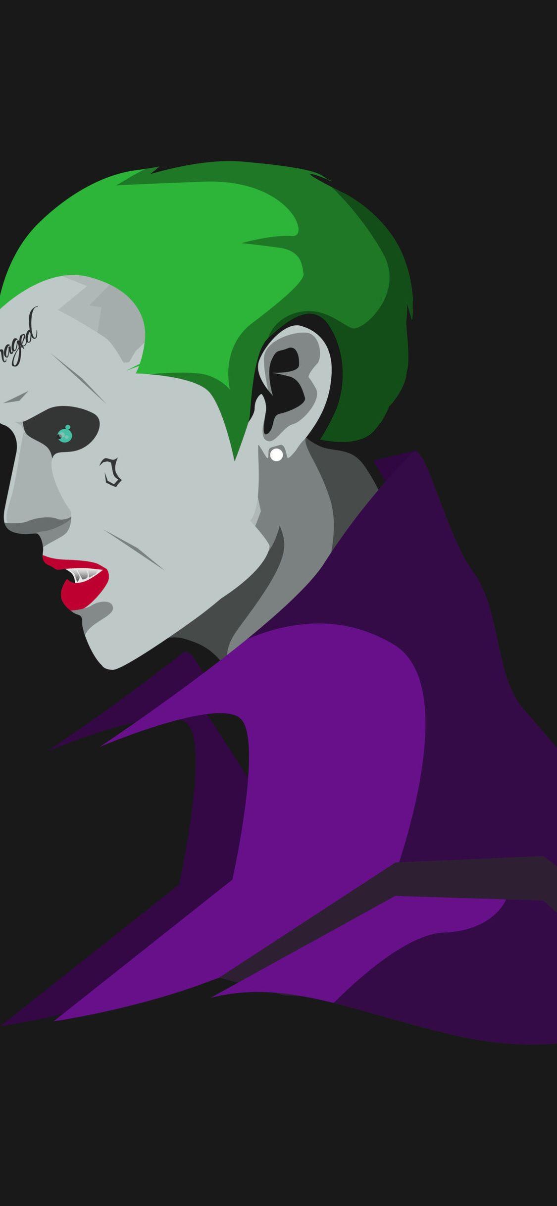 1125x2436 Suicide Squad Joker Minimalism iPhone XS, iPhone iPhone