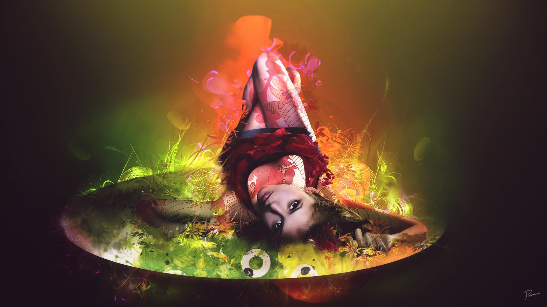 1920x1080 colorful girl HD Wallpaper