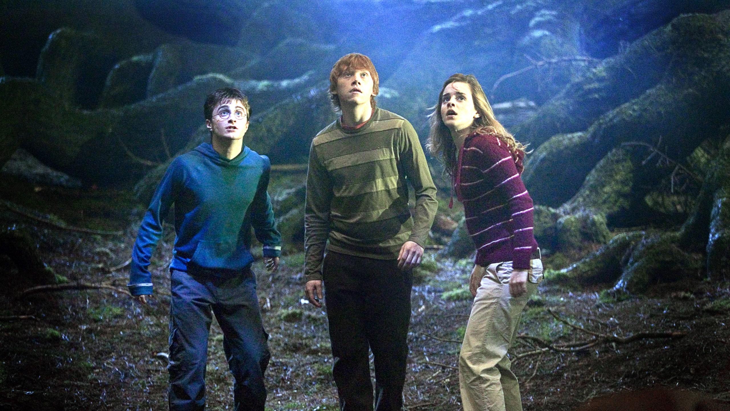2560x1440 These 'Harry Potter' Behind The Scenes Photo Show Hermione, Harry, And Ron's Body Doubles