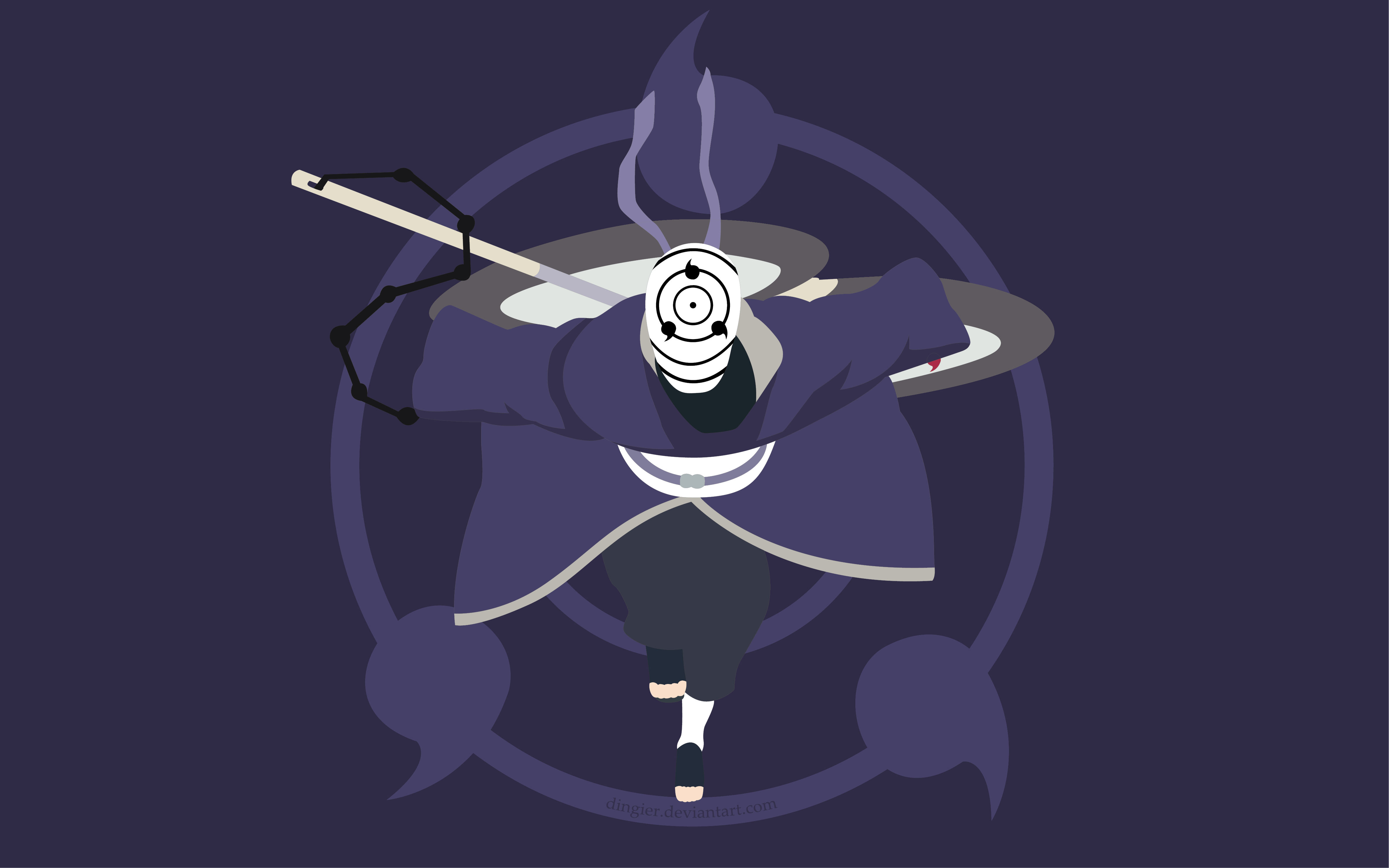 obito white mask wallpaper