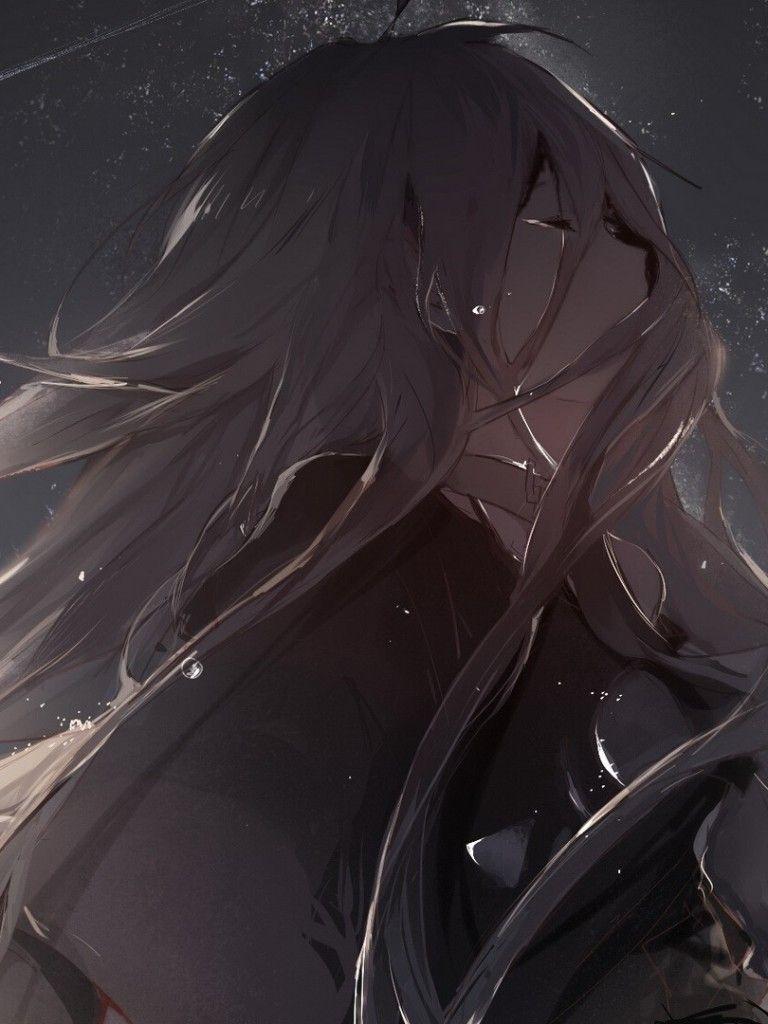 768x1024 Sad Anime Profile Picture Wallpaper