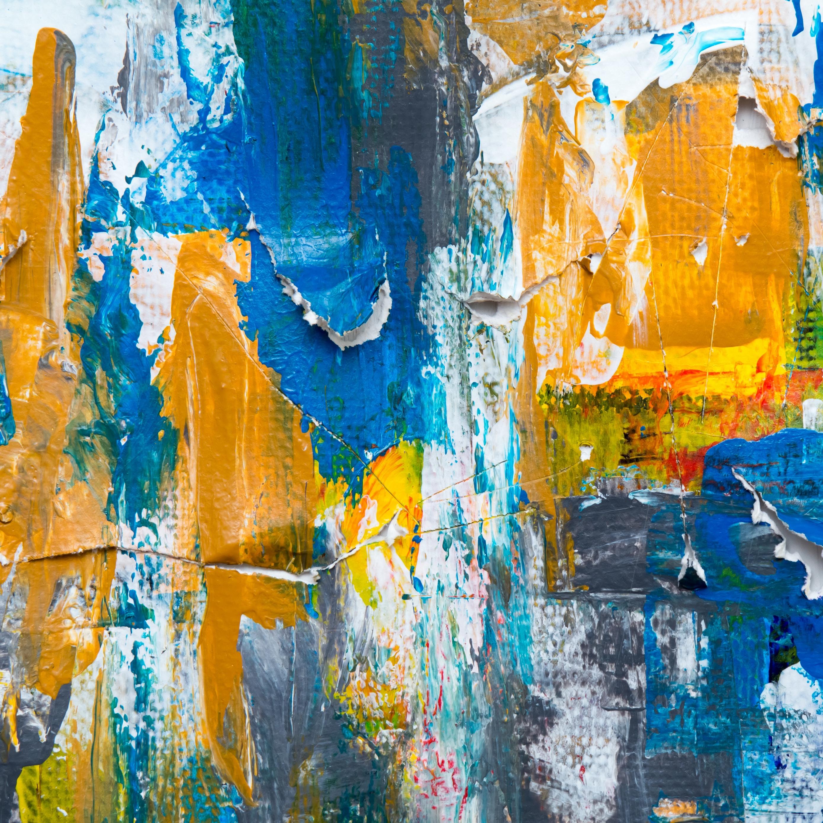 2780x2780 Wallpaper Canvas, Paint, Brush Strokes, Colorful, Abstract, Stroke Background HD