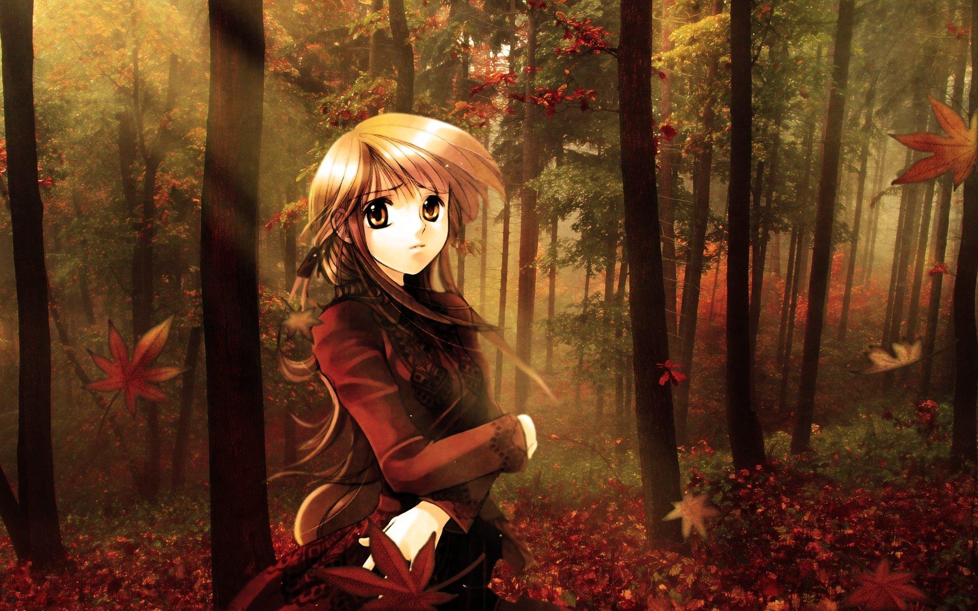 1920x1200 Fall anime wallpaper