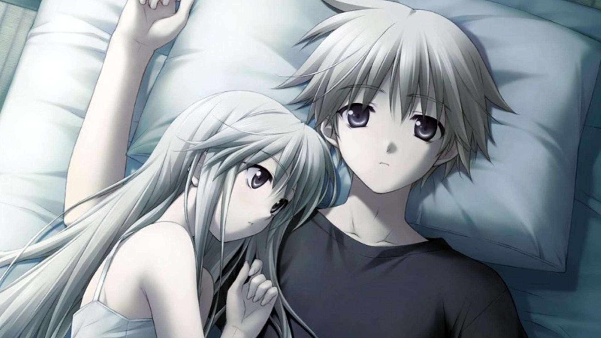 2048x1152 Download Free Cute Anime Couple Background