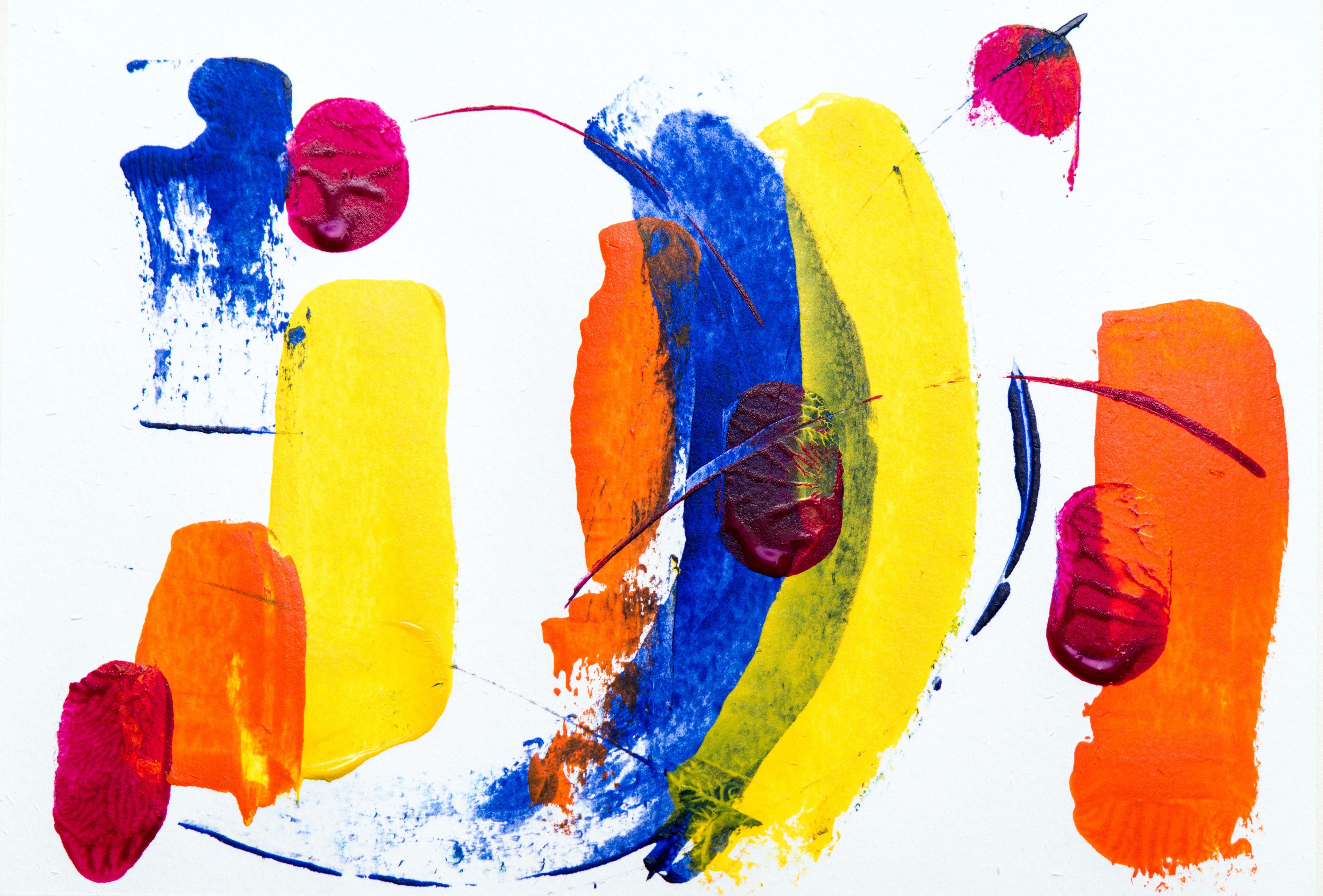 5140x3482 Assorted Color Paint Brush Stroke · Free