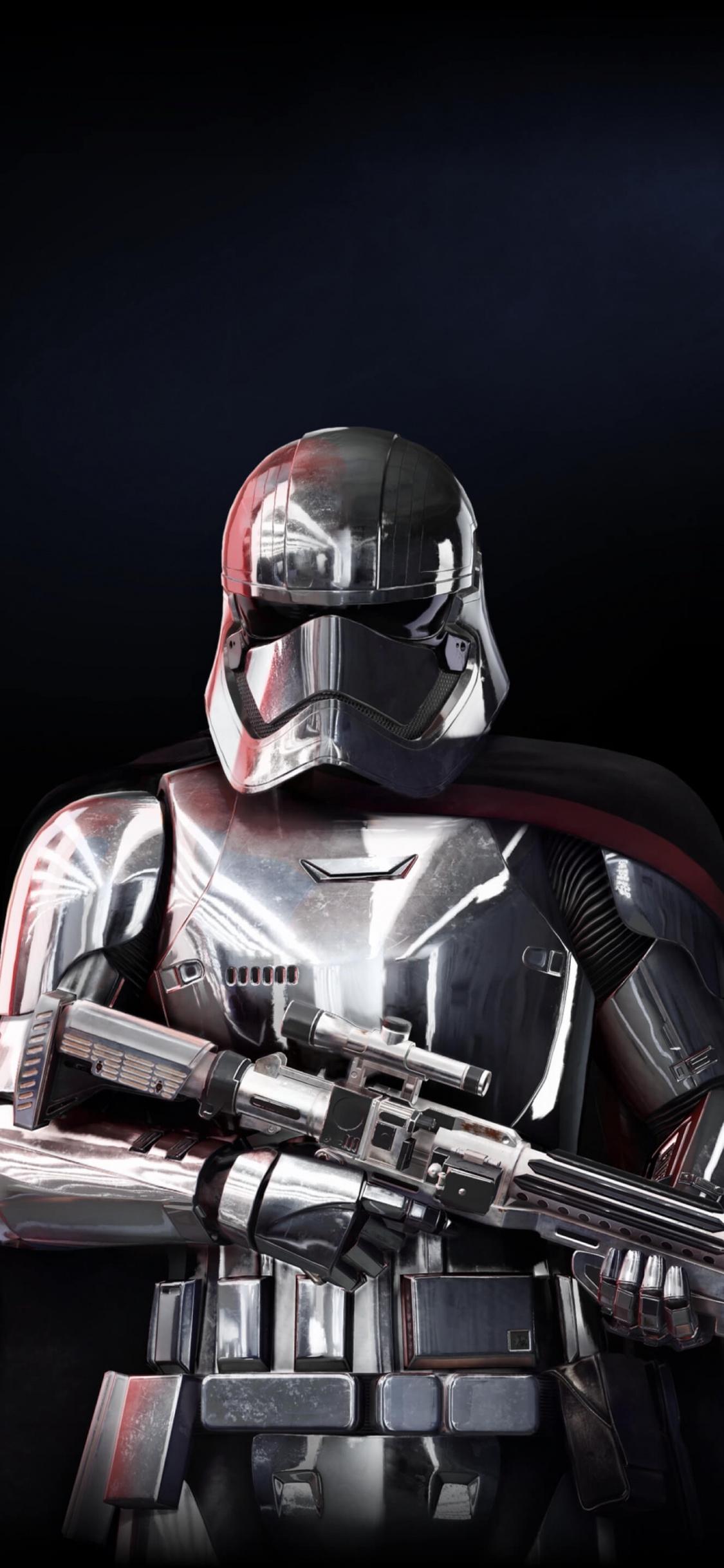 1125x2436 Captain Phasma, Star Wars Battlefront Soldier, Wallpaper Phasma Battlefront 2