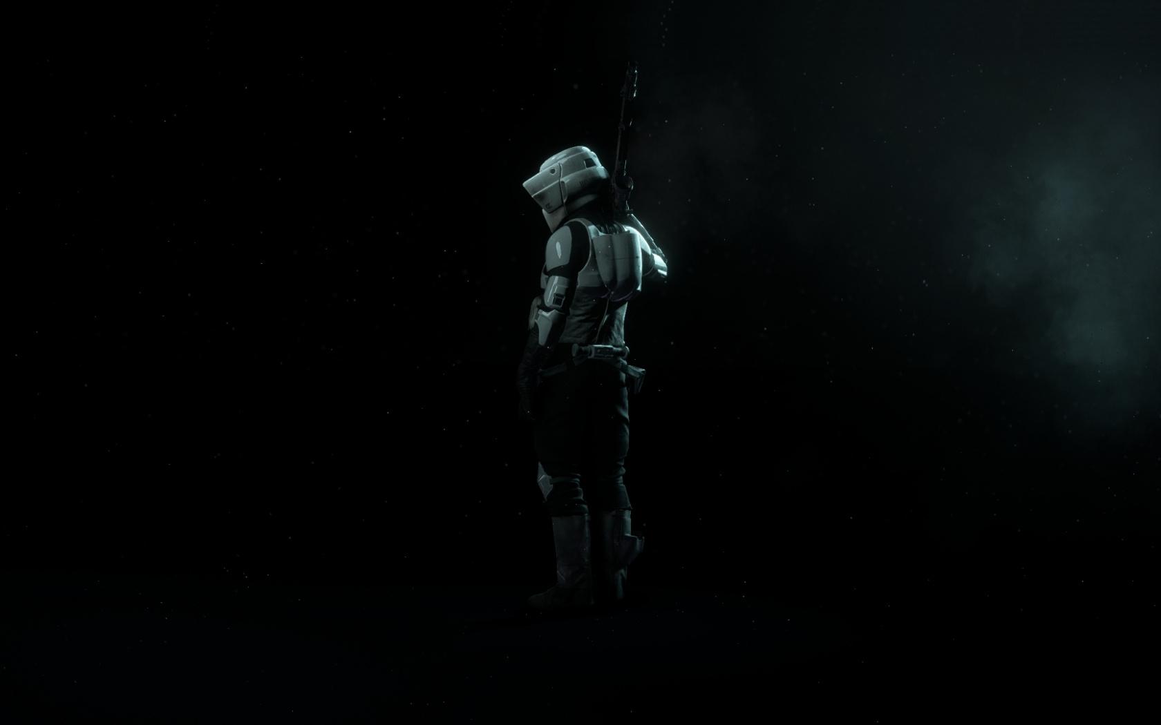 1680x1050 Download Soldier, Scout Trooper, Star Wars Battlefront II, video game, dark wallpaper, 1680x Widescreen 16: Widescreen