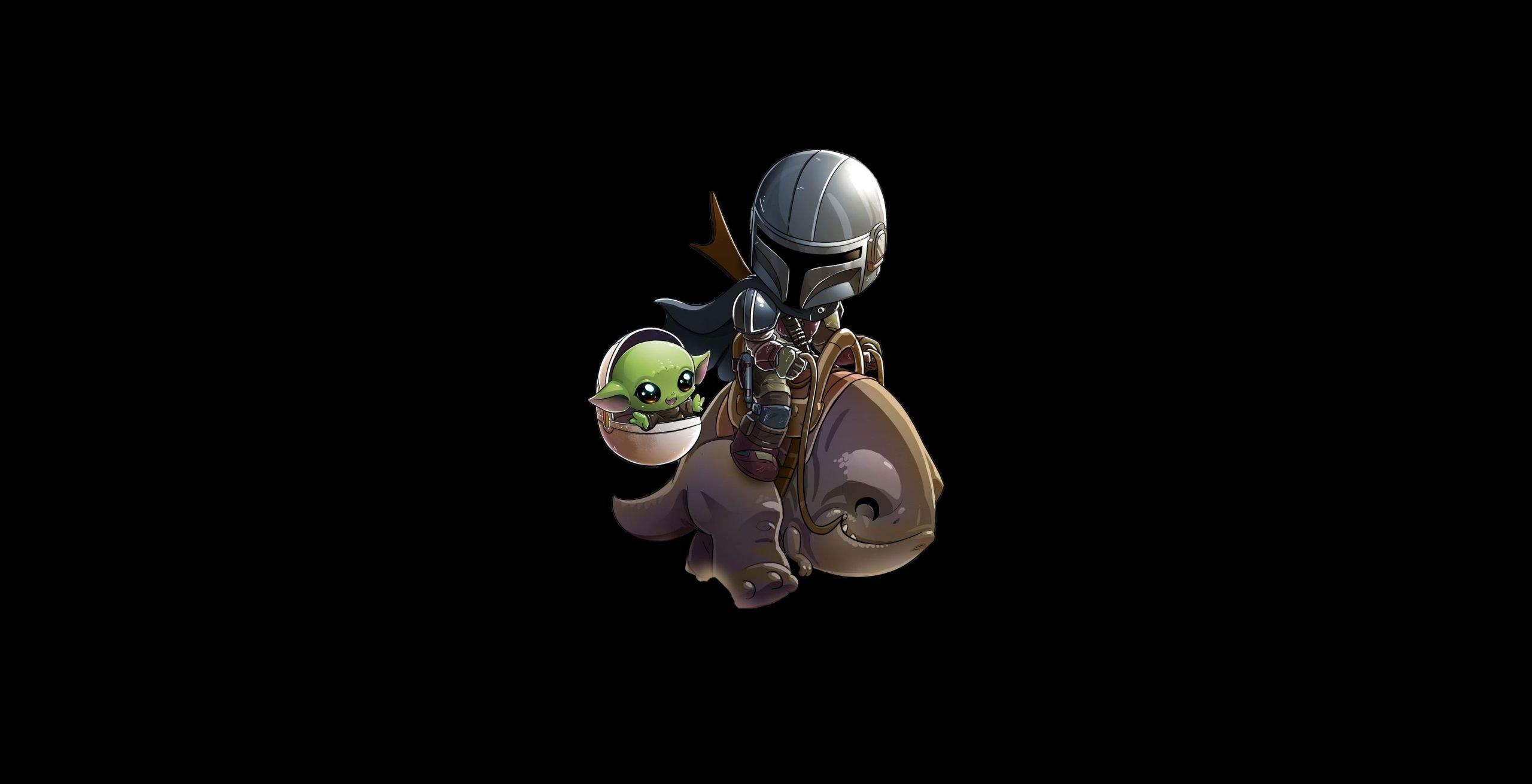 2560x1311 TV Show, The Mandalorian, Baby Yoda, Minimalist, Star Wars wallpaper • Wallpaper For You HD Wallpaper For Desktop & Mobile
