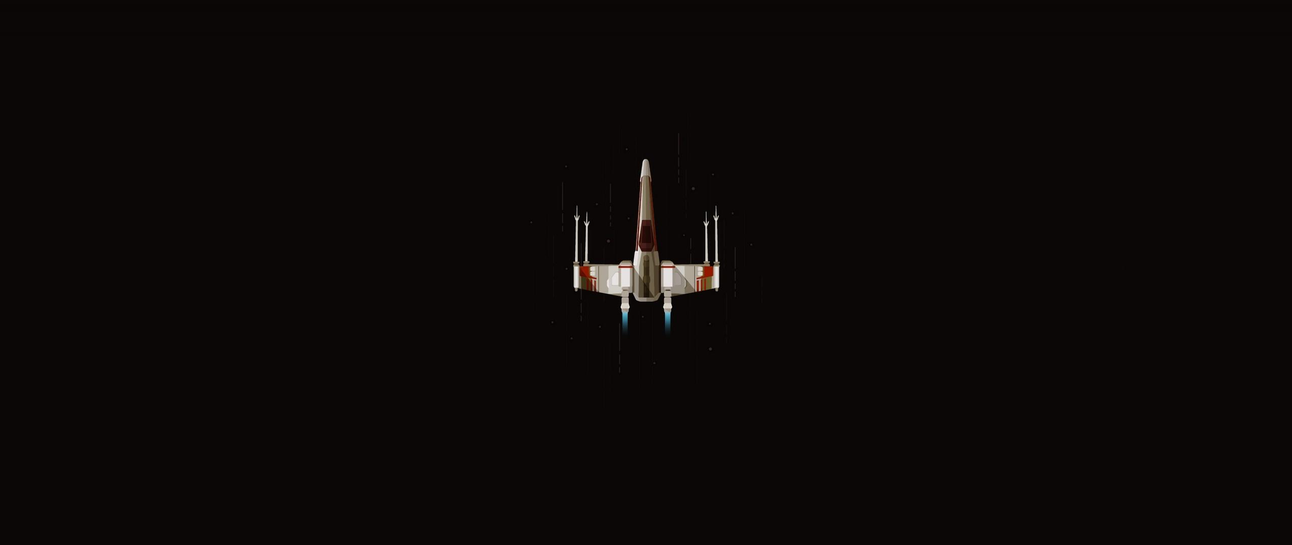 2560x1080 Download X Wings, Minimal, Star Wars Wallpaper, 2560x Dual Wide, Widescreen