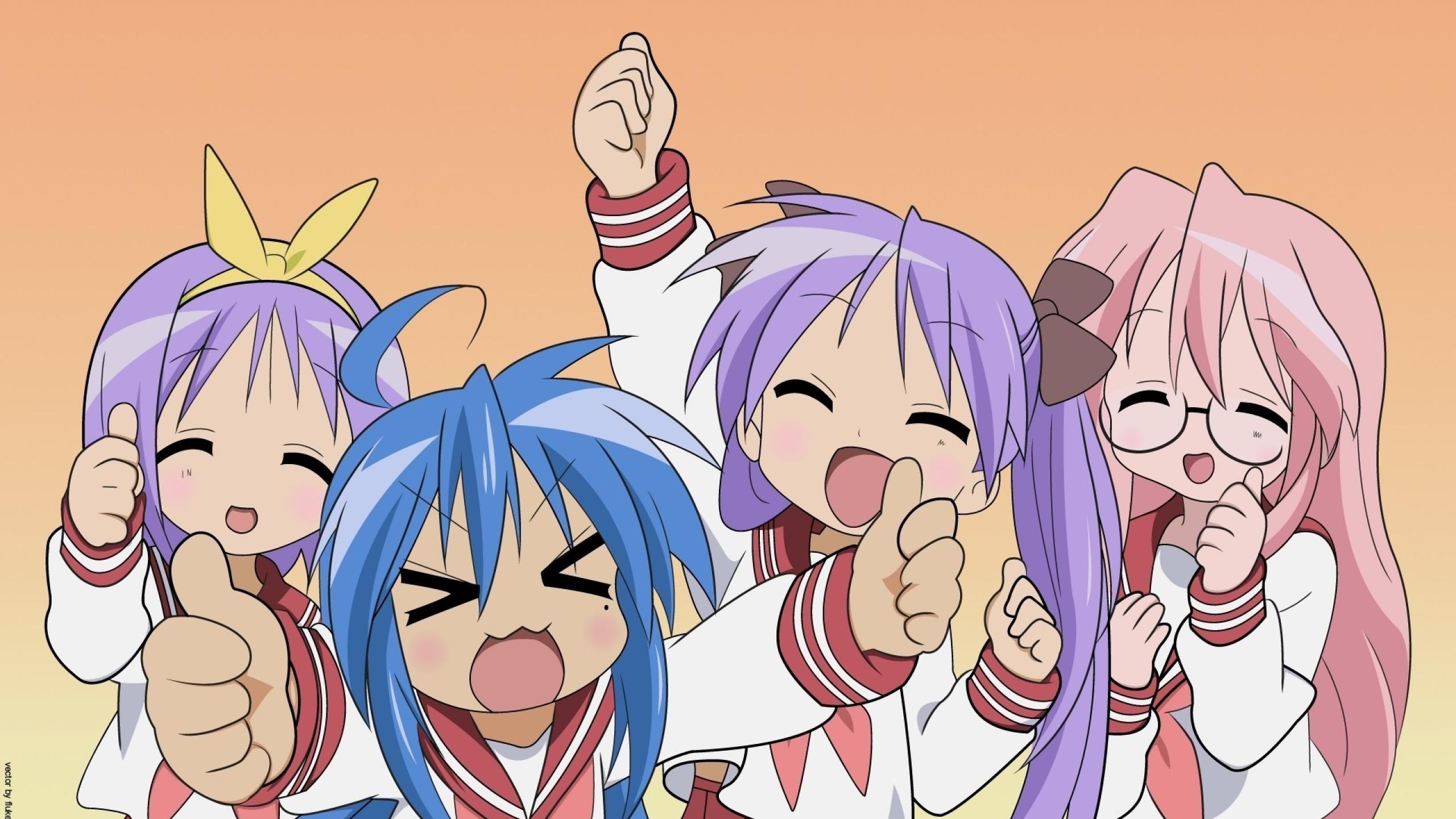 2560x1440 Lucky Star Wallpaper HD Star Anime