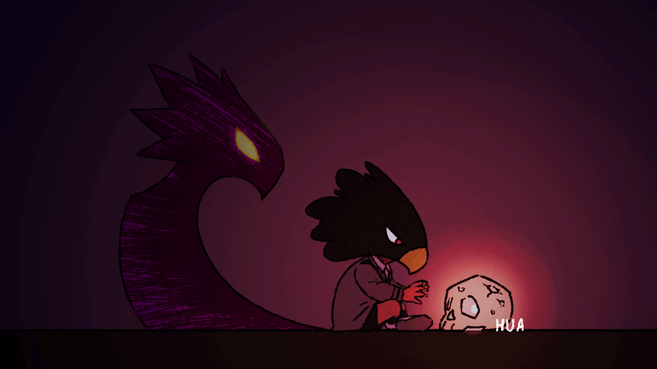 1280x720 Smol emo birb. My Hero Academia