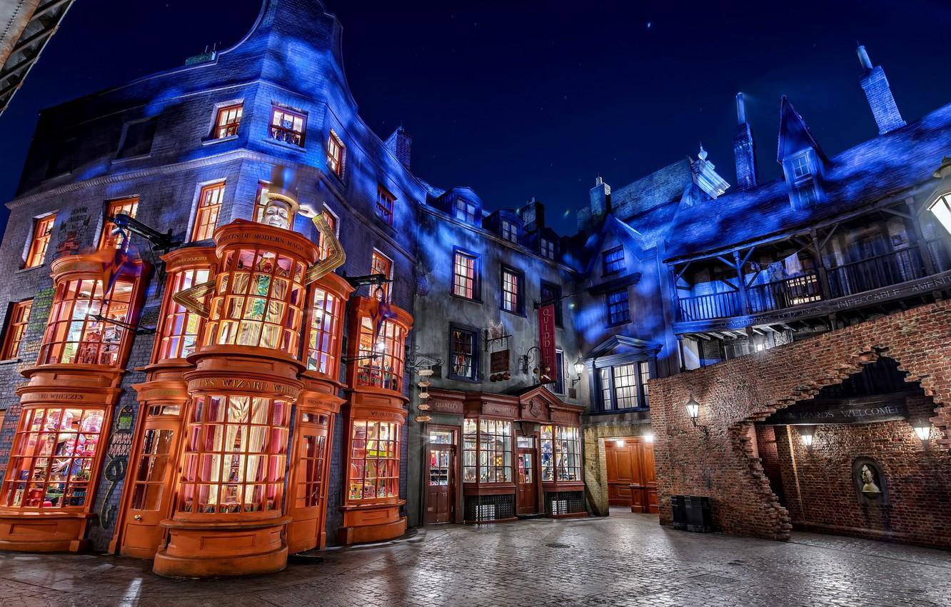 1332x850 Wallpaper Orlando, Harry Potter, Universal Studios, Diagon Alley image for desktop, section город