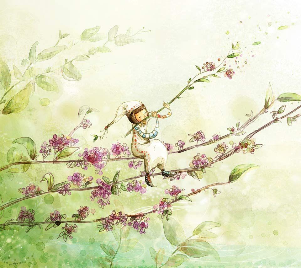 960x854 Flower Fairy Wallpaper