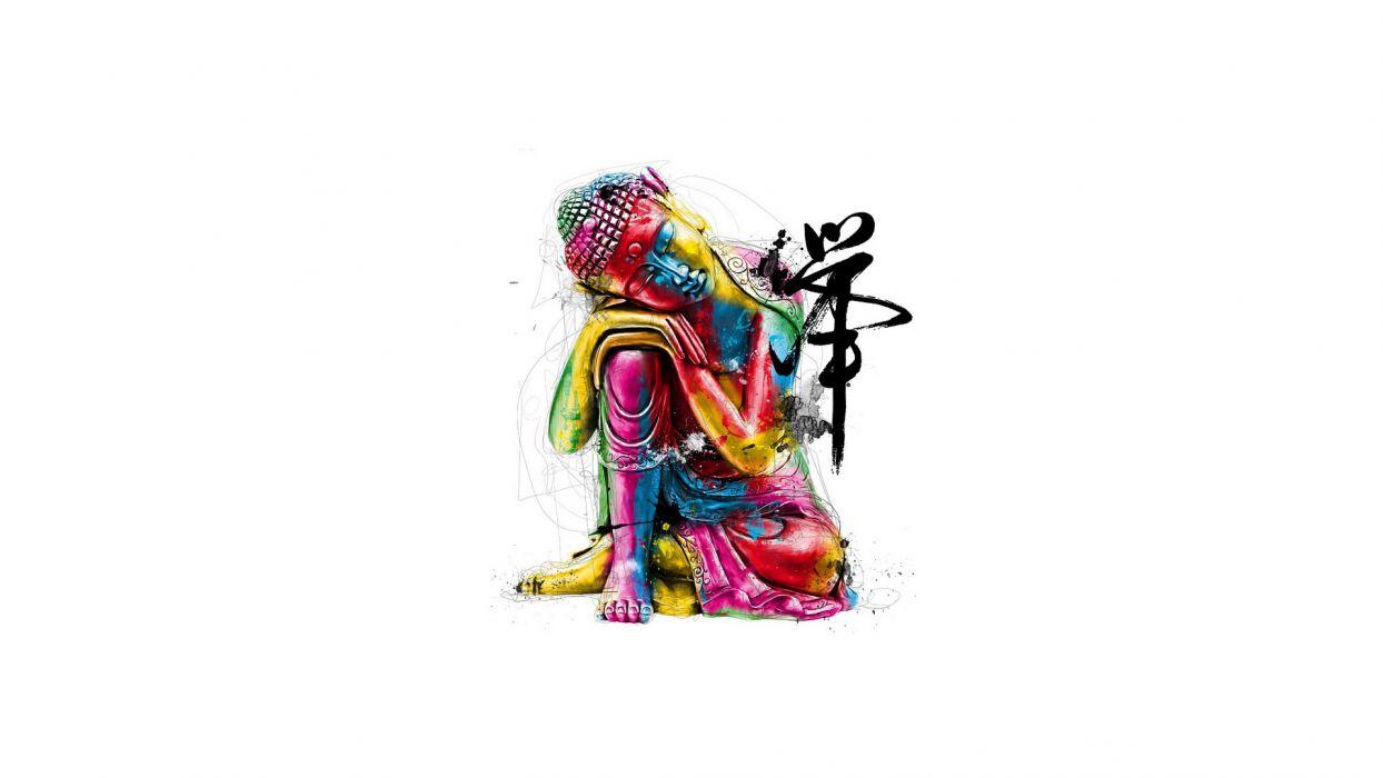 1244x700 Paint appeasement buddha character religion wallpaperx1080
