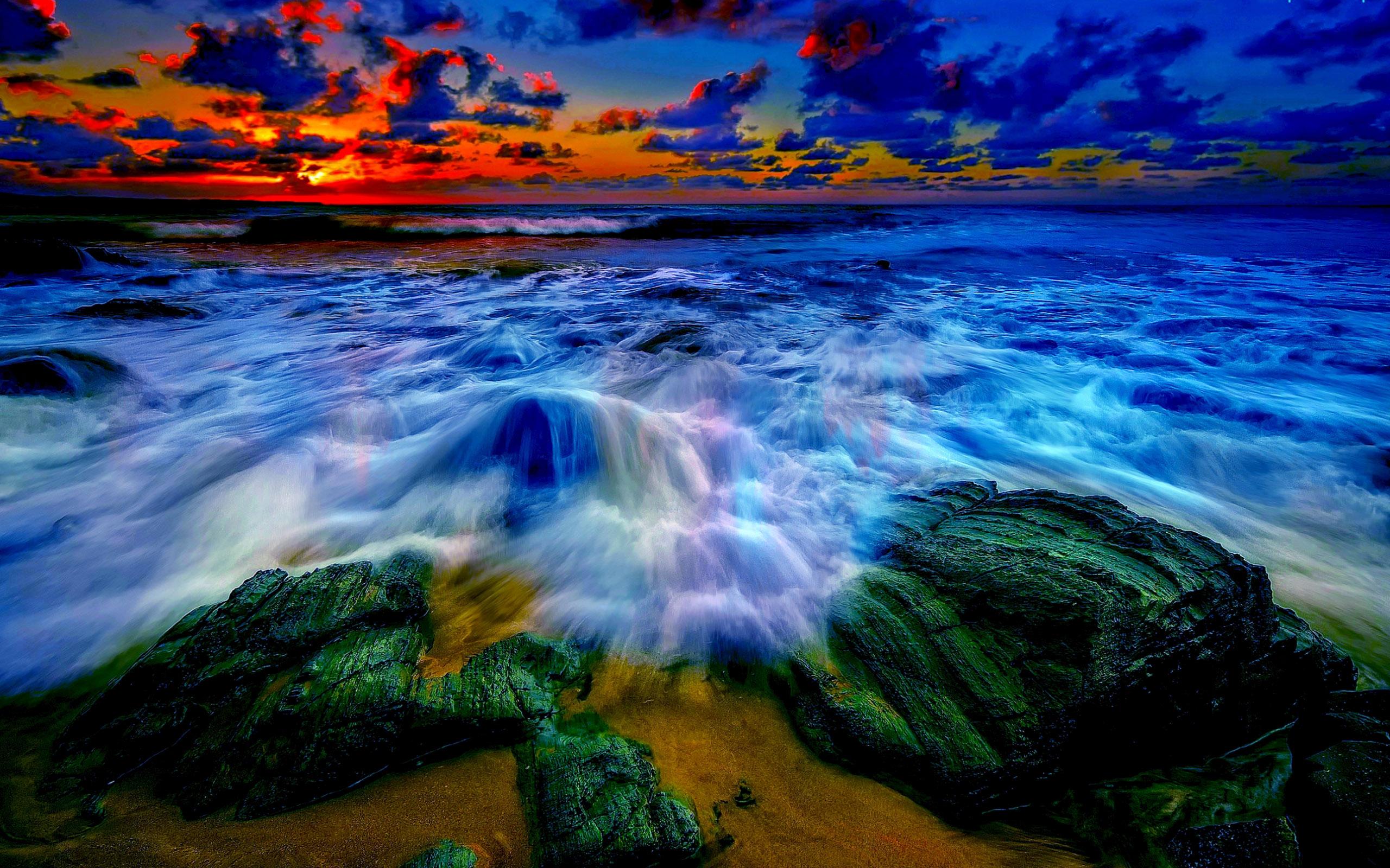 Ocean Wave Sunset Desktop Wallpapers - Top Free Ocean Wave Sunset Desktop Backgrounds