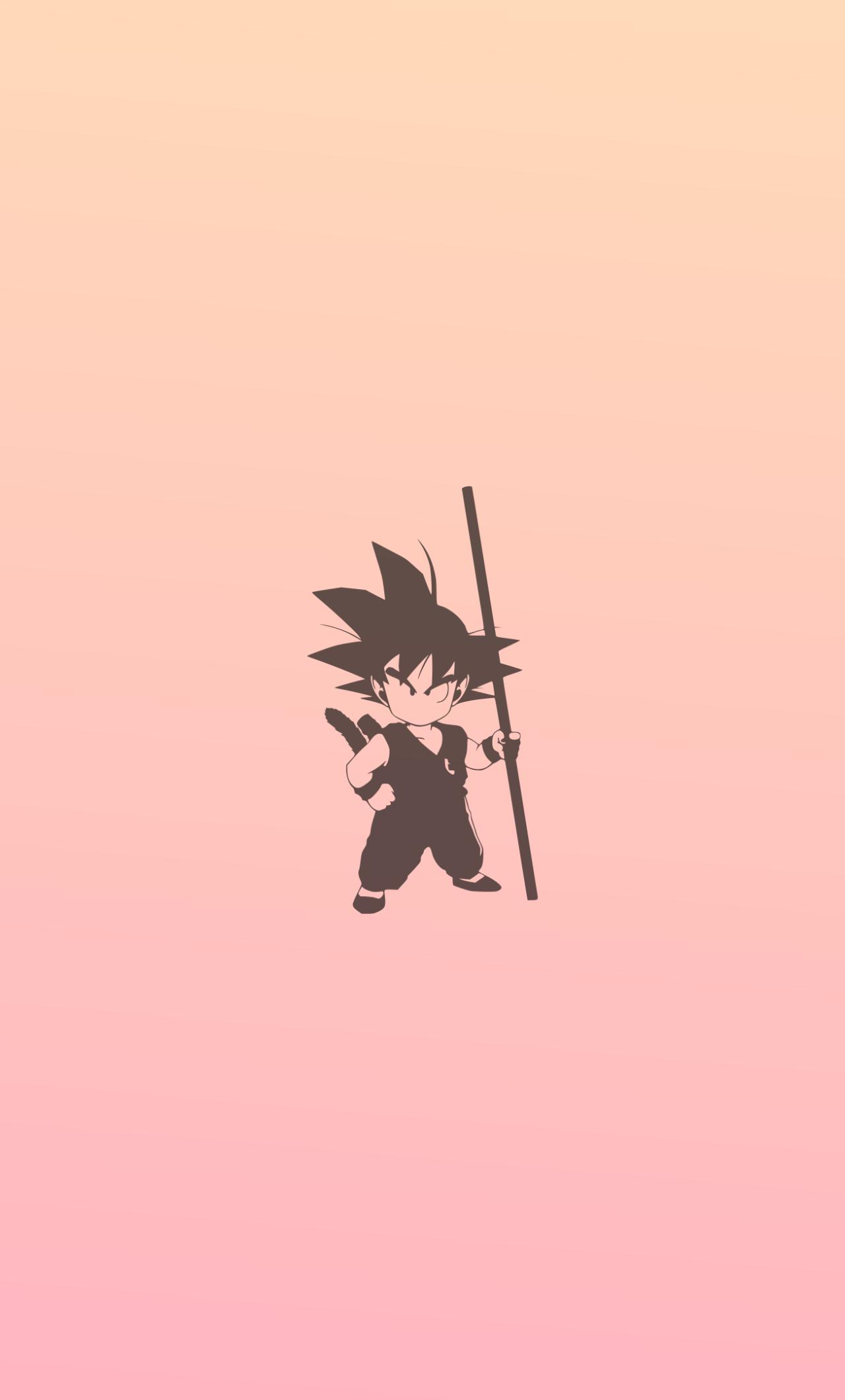 1280x2120 Dbz Minimalist Wallpaper