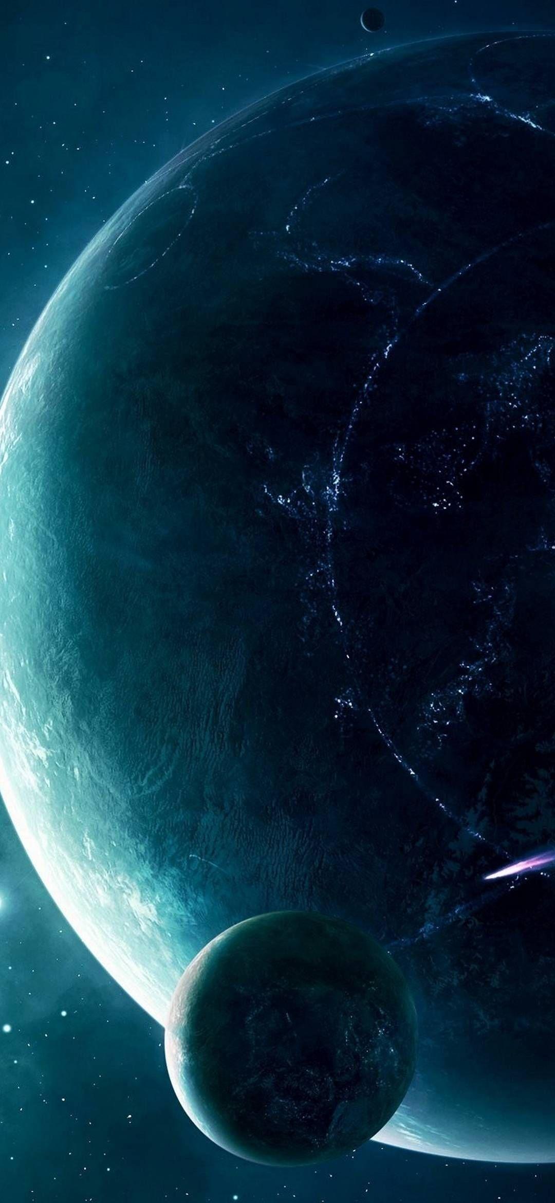1080x2340 Huawei Honor 8X Wallpaper. iPhone wallpaper moon, iPhone wallpaper hipster, Watercolor wallpaper iphone