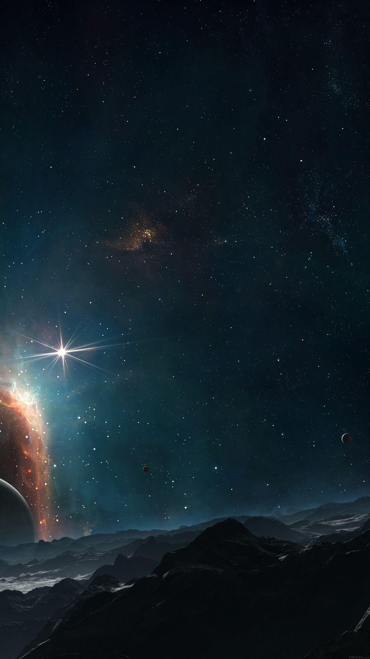 1242x2208 Space Art 4 Wallpaper Best Of Dark Blue Wallpaper Ficial Mountain