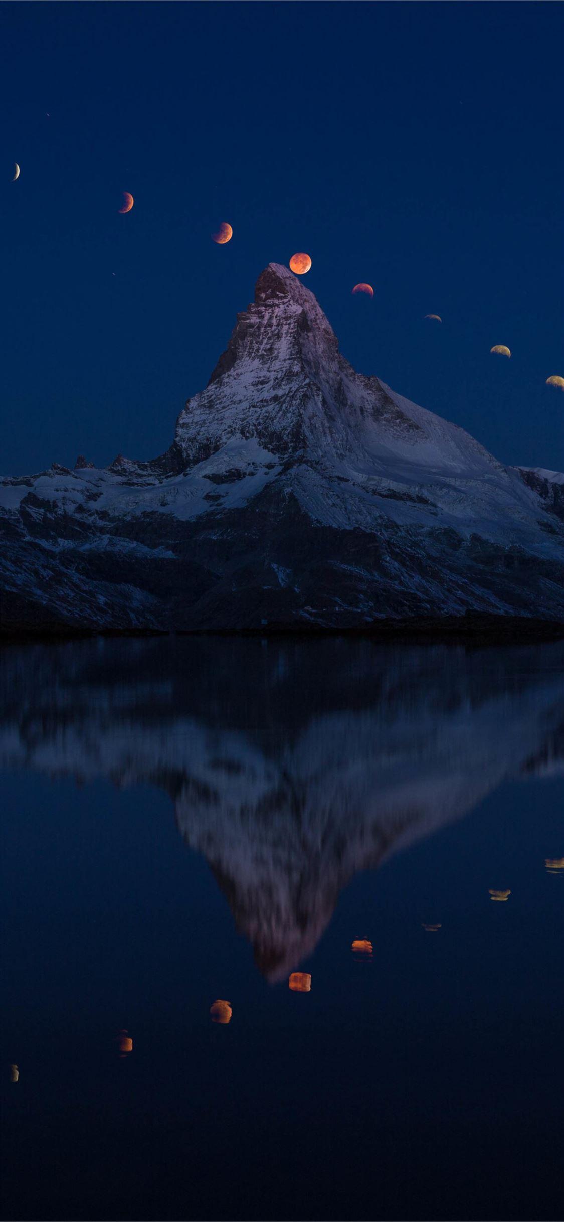 1125x2436 Super Moon Matterhorn 5k Samsung Galaxy Note 9 8 S. iPhone 11 Wallpaper Free Download