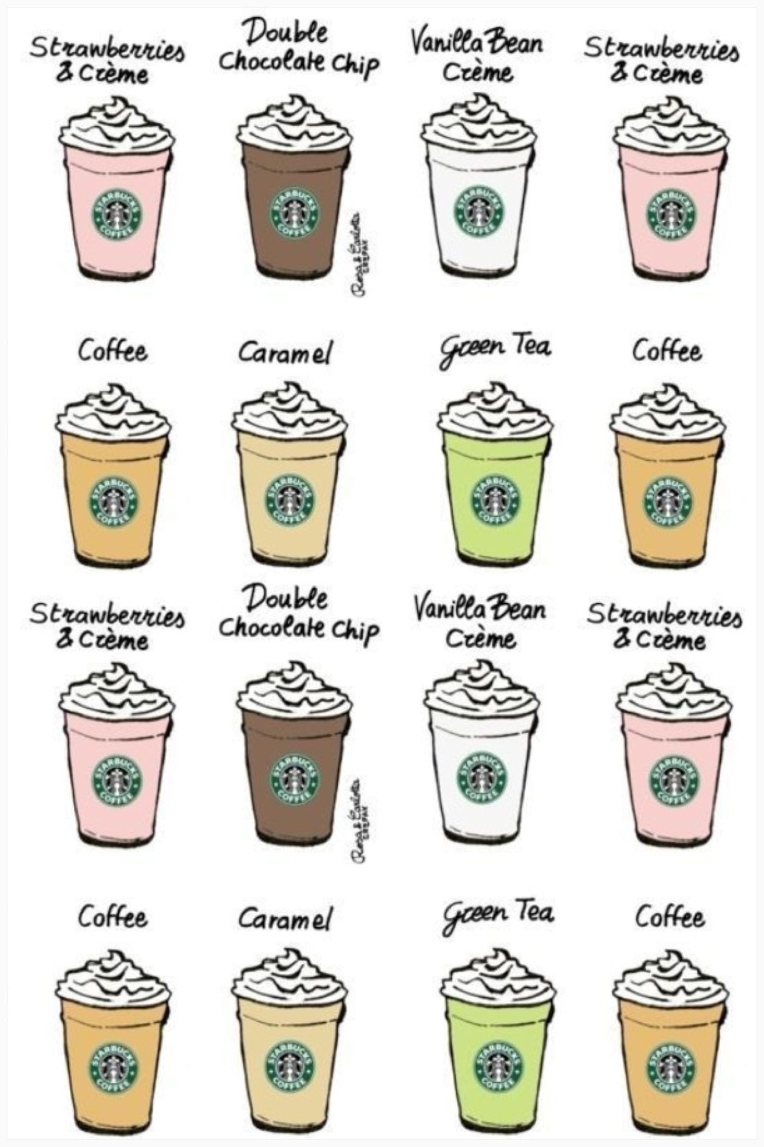 1544x2316 Cute Girly Starbucks Wallpaper
