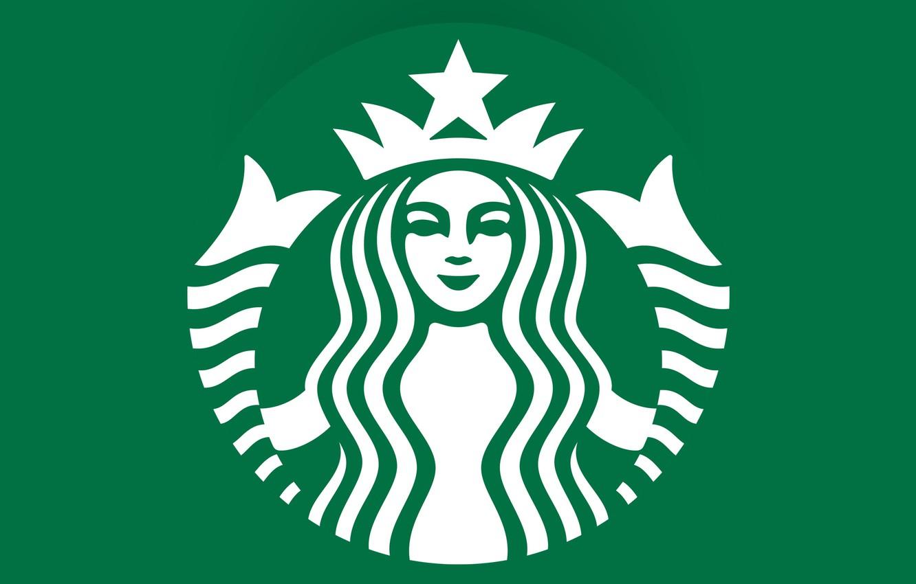1332x850 Wallpaper green, coffee, emblem, logo, coffee, Starbucks image for desktop, section минимализм