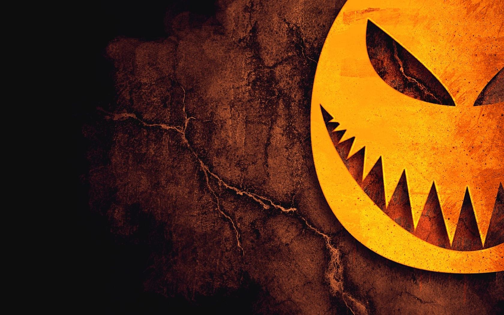 1680x1050 Scary Pumpkin wallpaperx1050